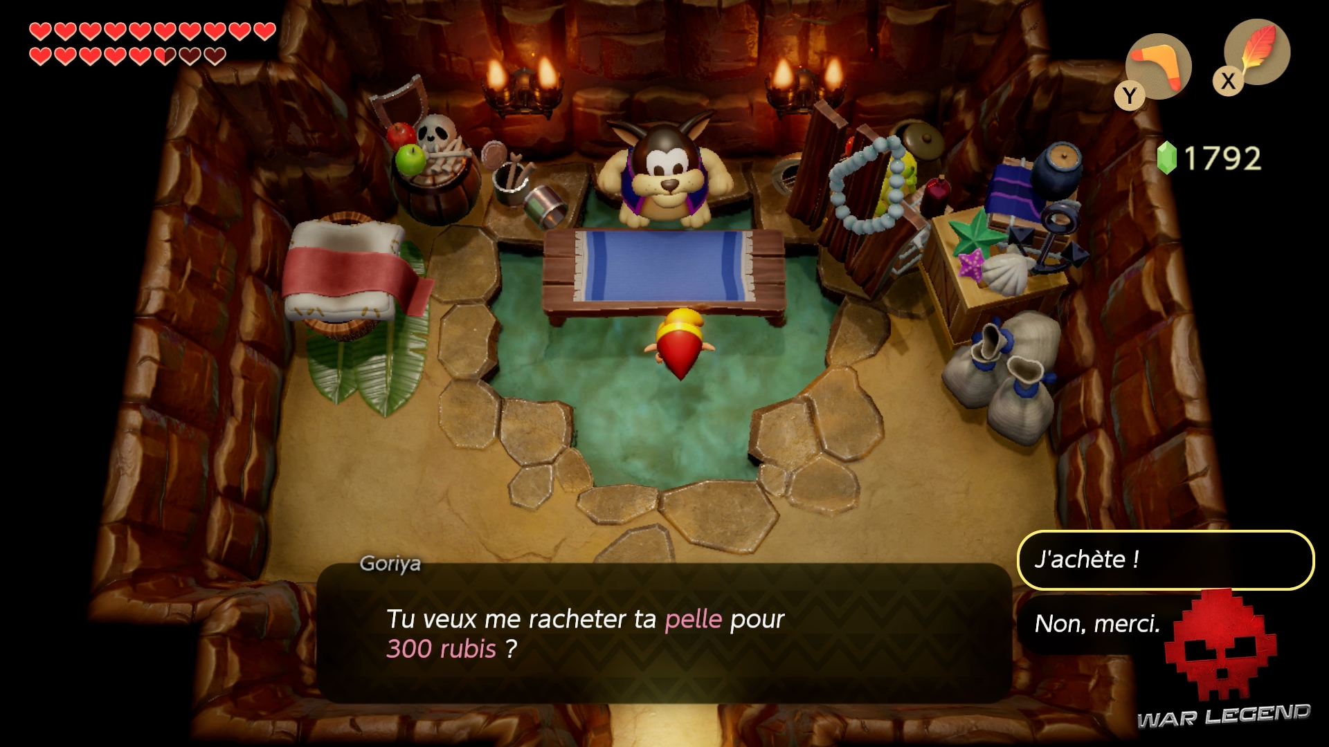 Guide The Legend of Zelda Link’s Awakening Obtenir le Boomerang