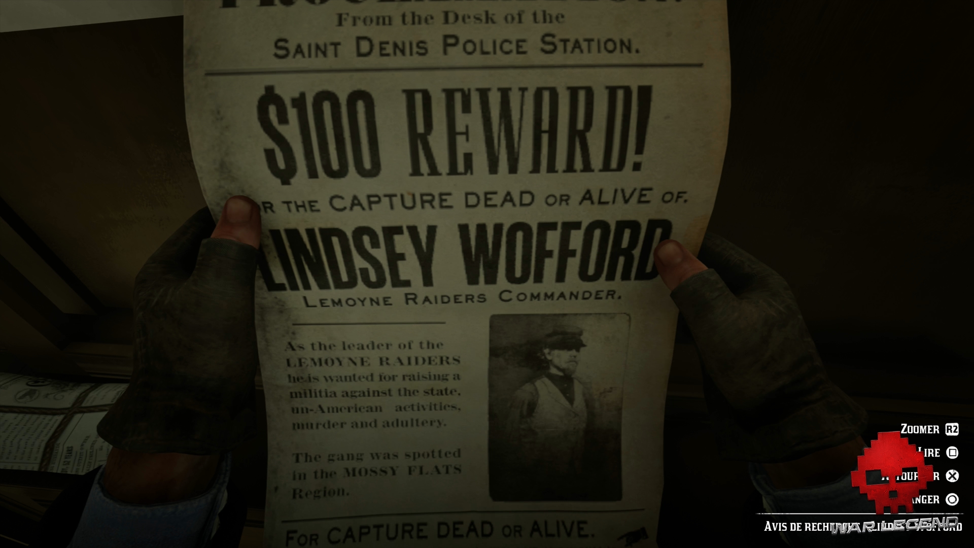 Soluce Red Dead Redemption 2 Lindsey Wofford avis de recherche