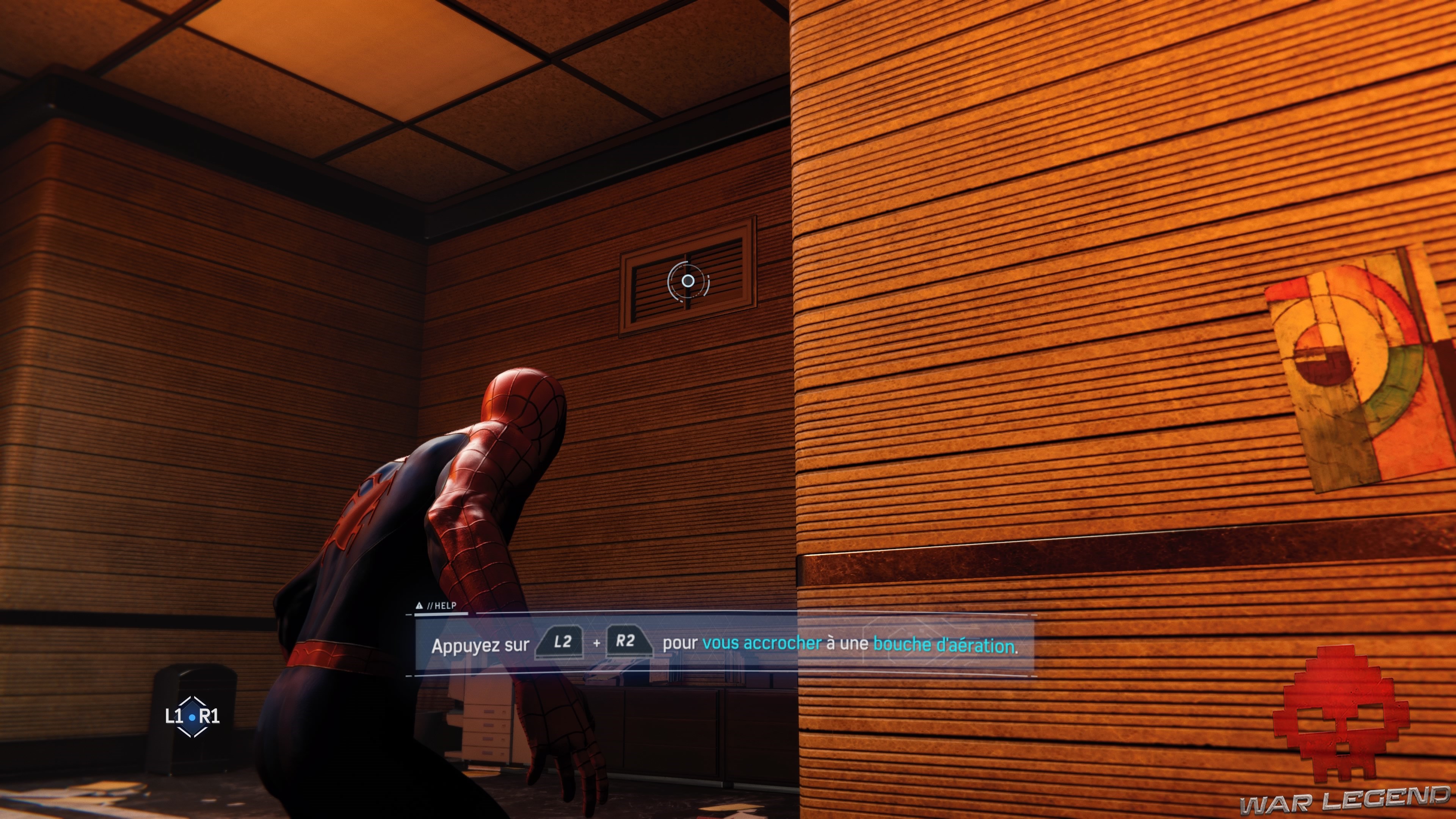 Une bouche d'aération au mur