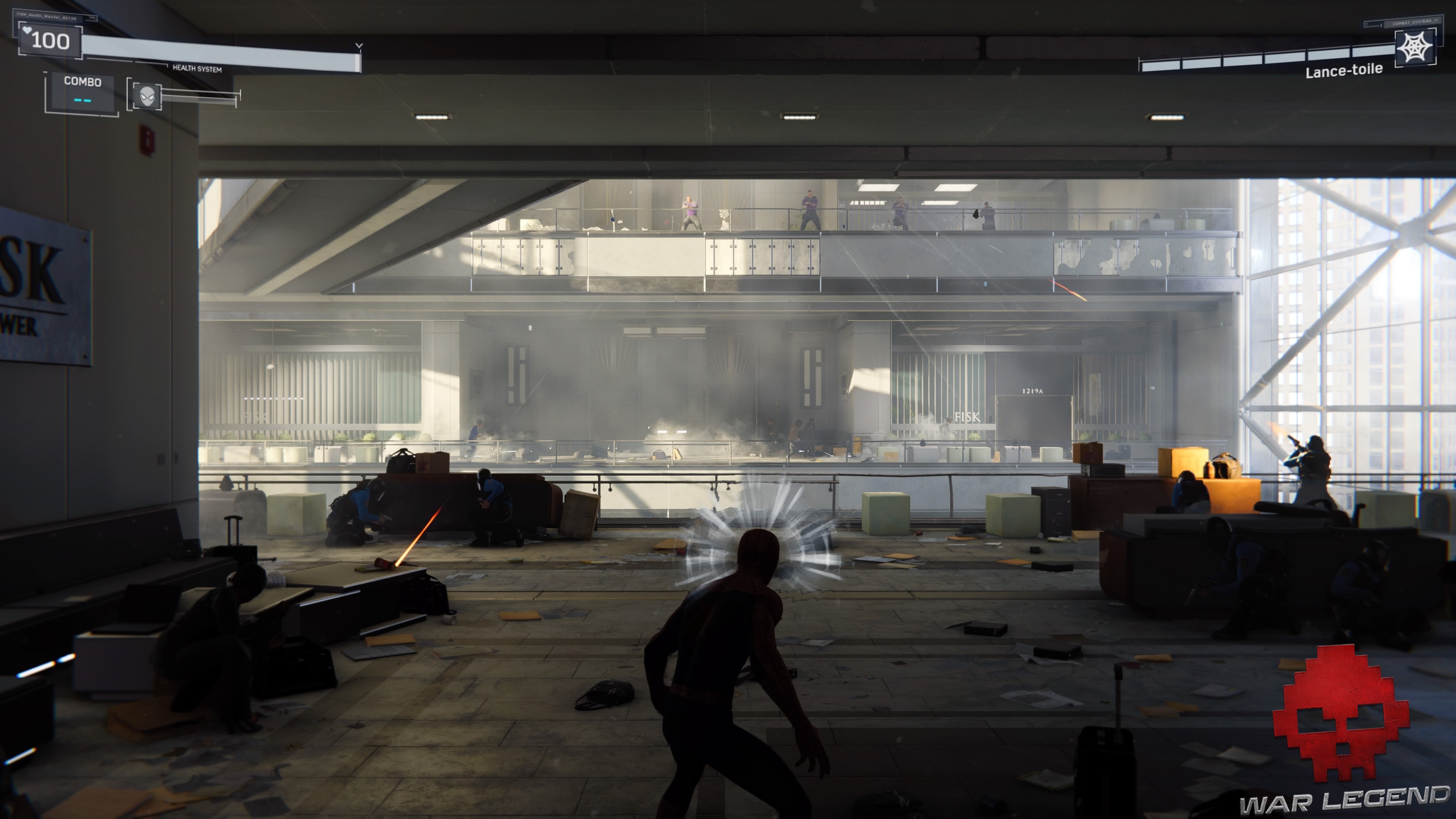 Des ennemis sont à l'étage du dessus