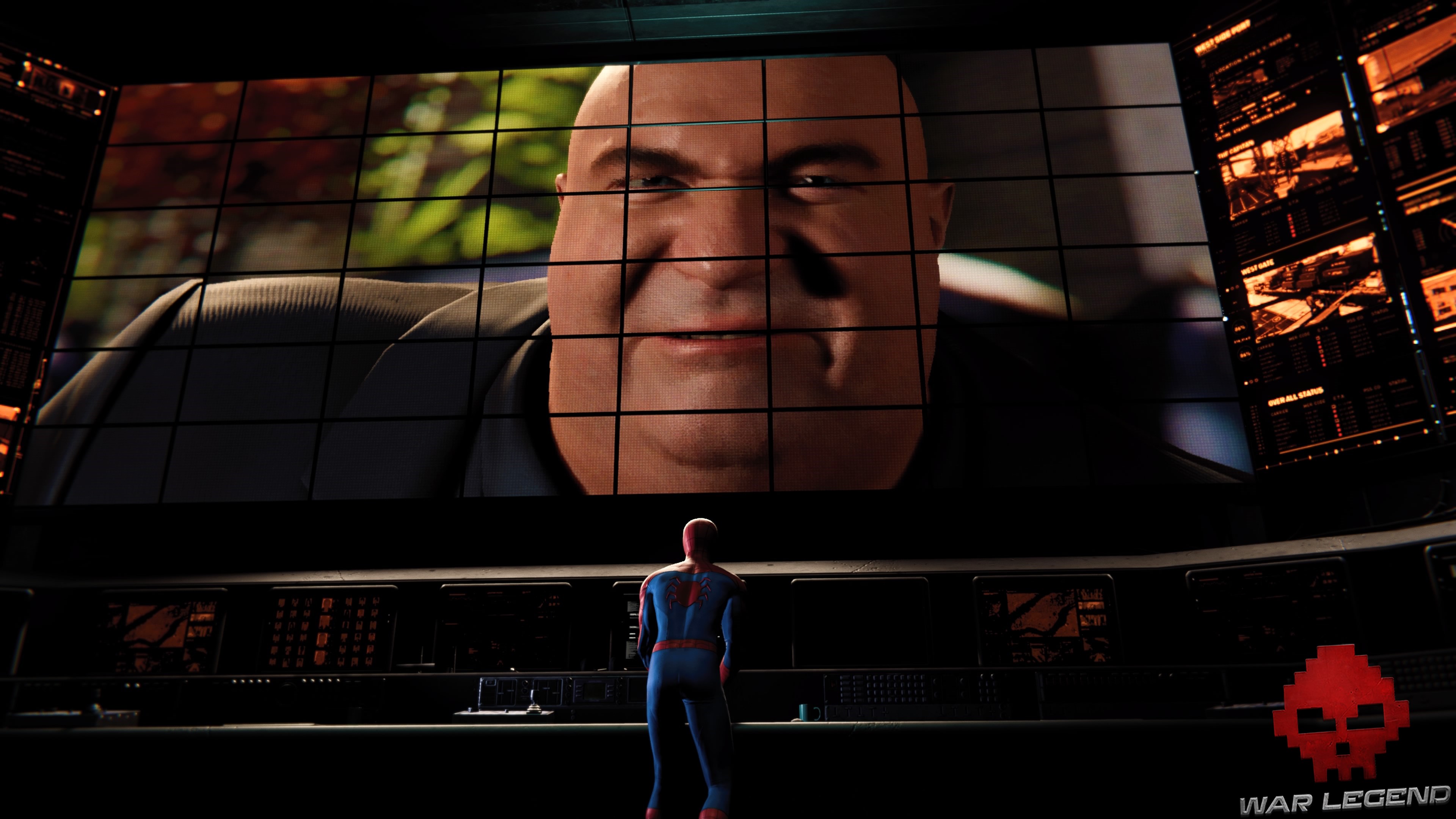 Fisk sur un écran géant