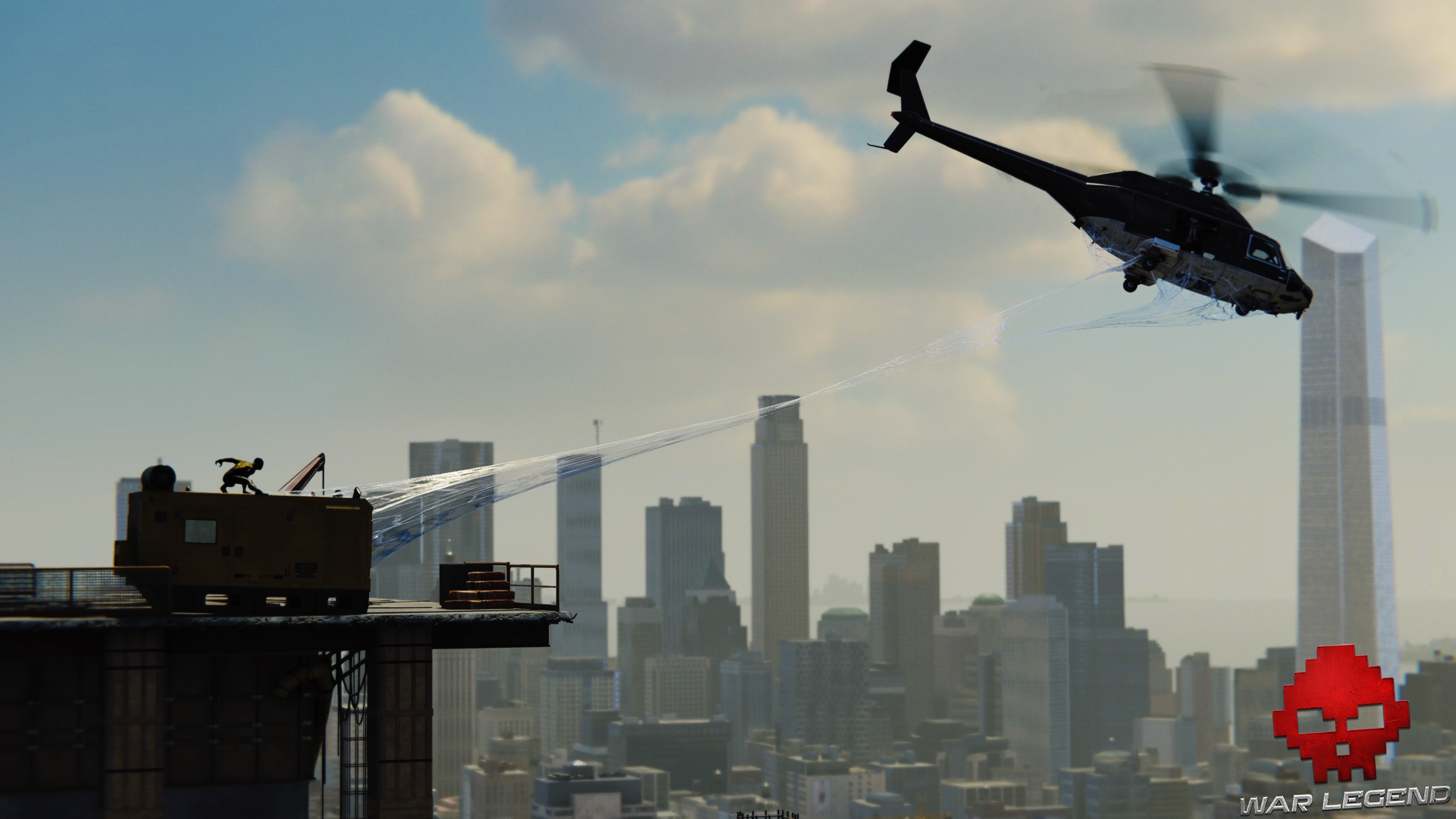 Vignette solution spider-man le feu aux poudres Spiderman entoile un hélicoptère