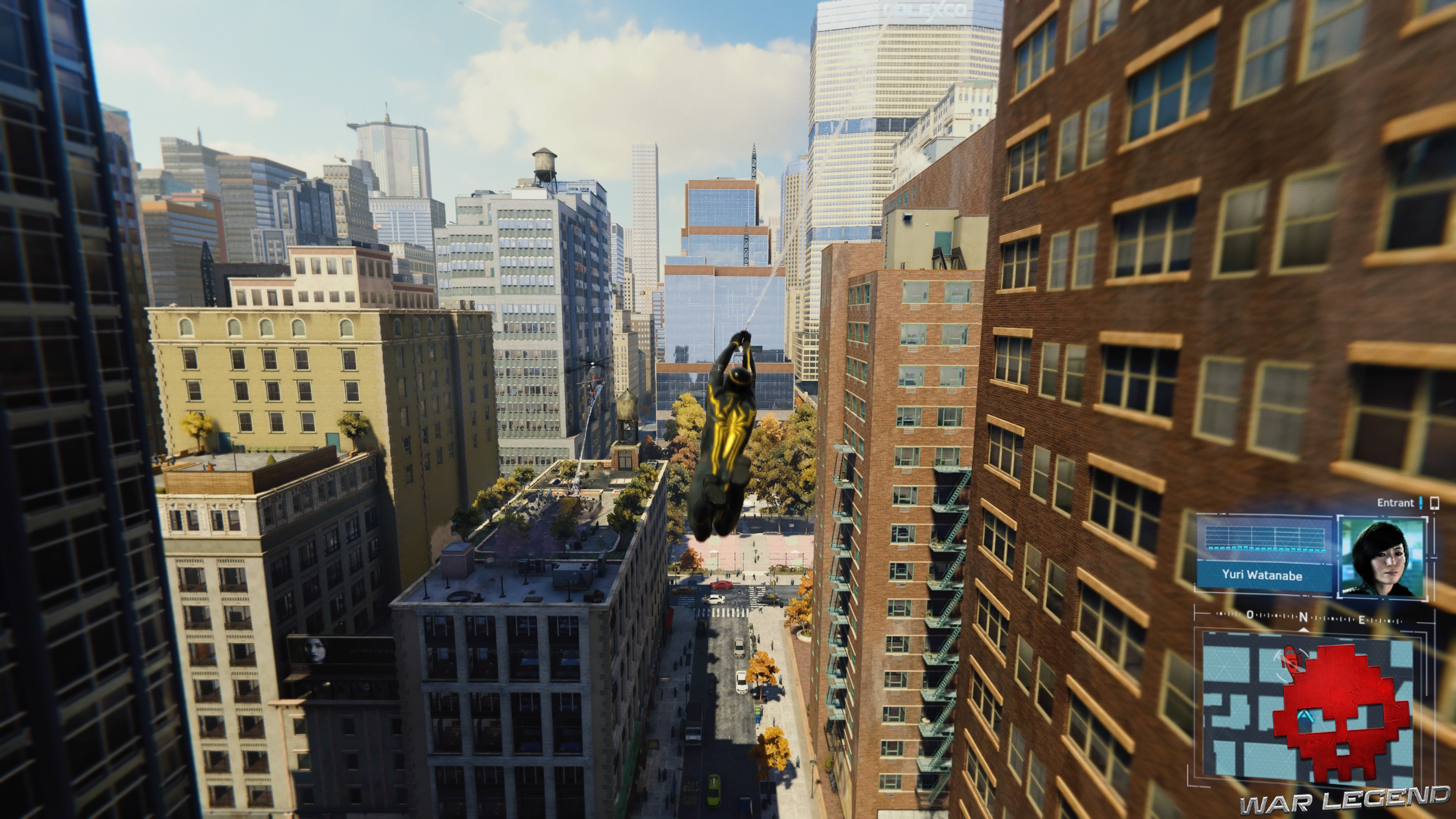 Vignette solution spider-man le feu aux poudres Spiderman se balance au dessus de New York
