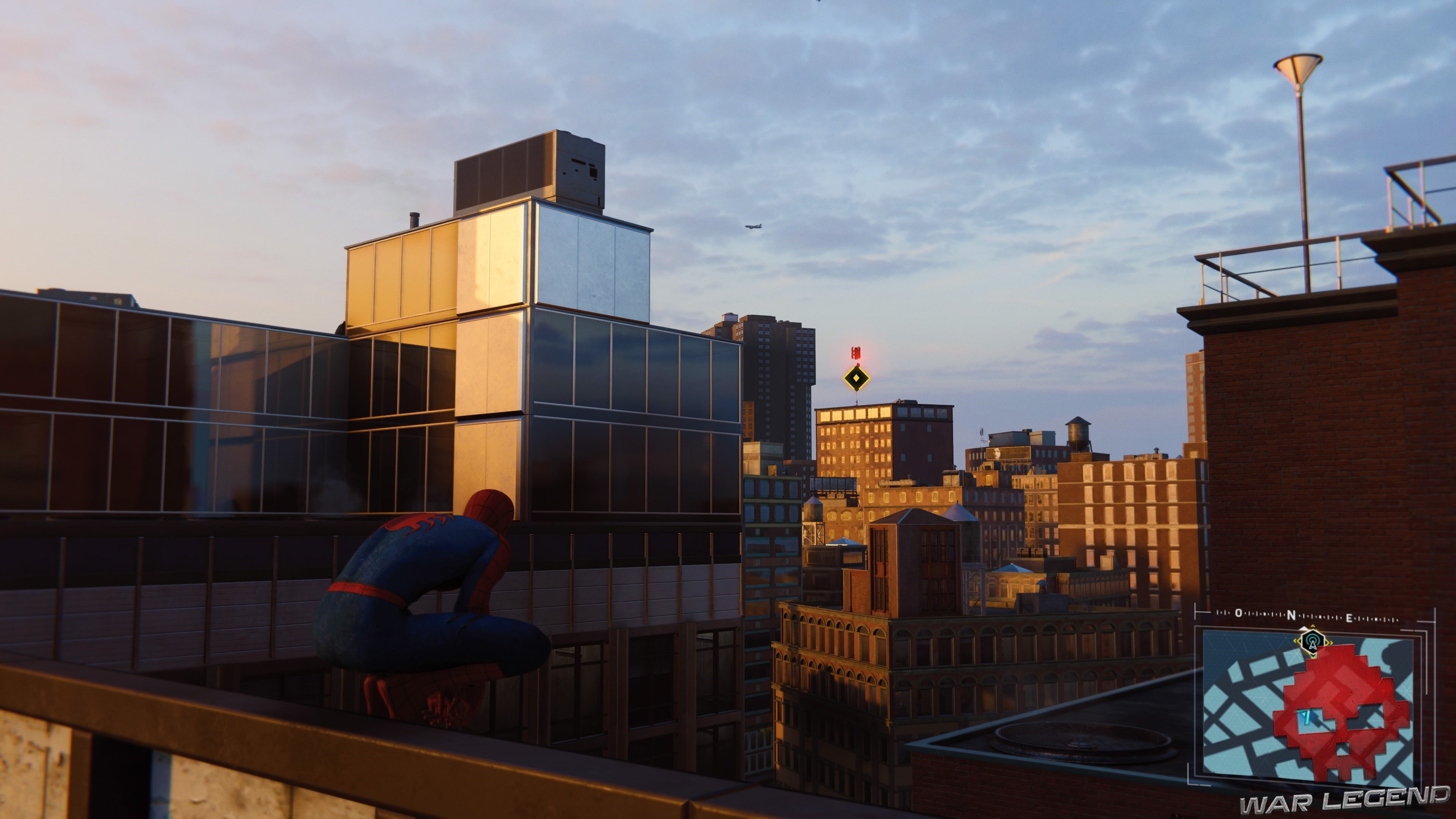 Spider-Man repère une tour au loin