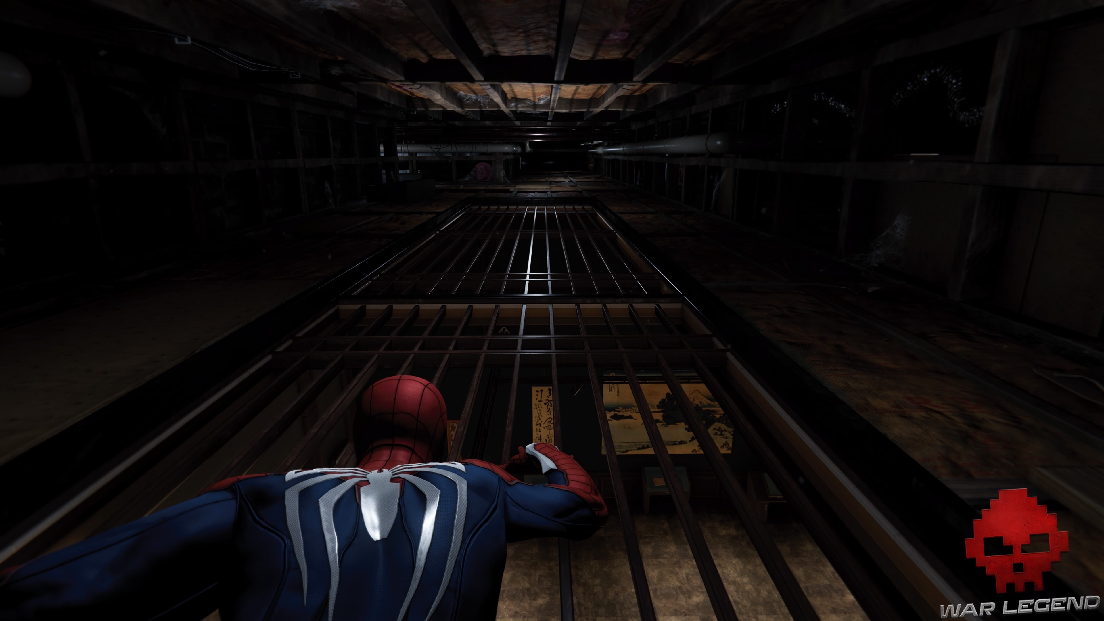 Dans les conduites d'aération