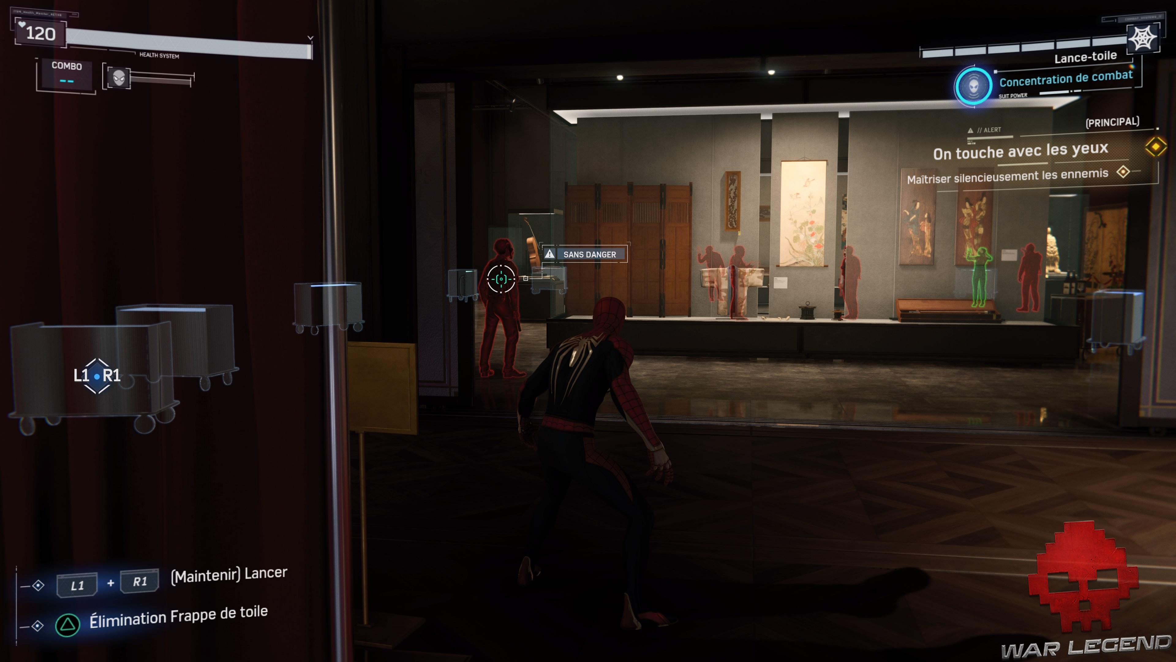 Spider-Man prend un ennemi par surprise