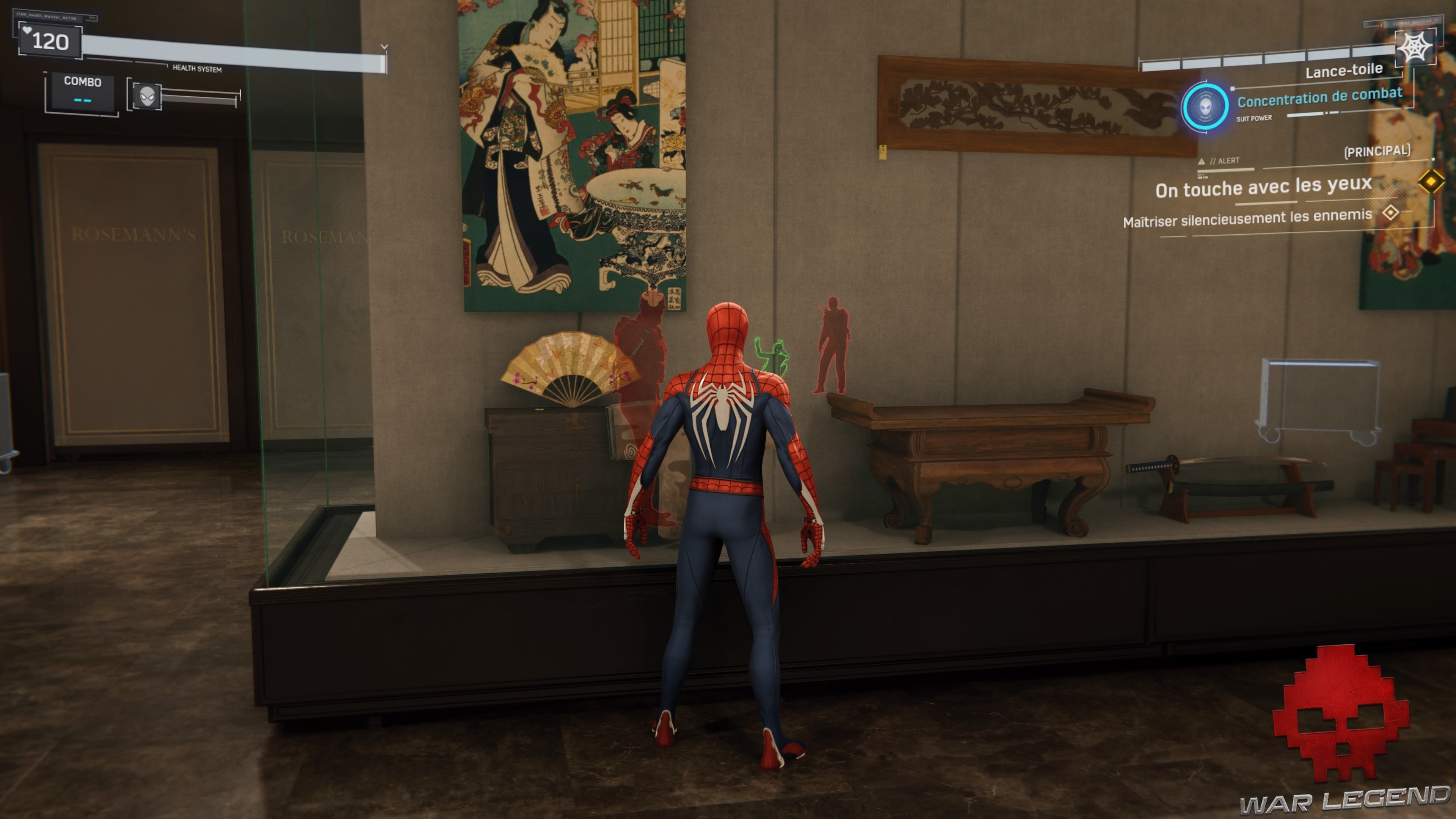 Des ennemis repérés derrière les murs