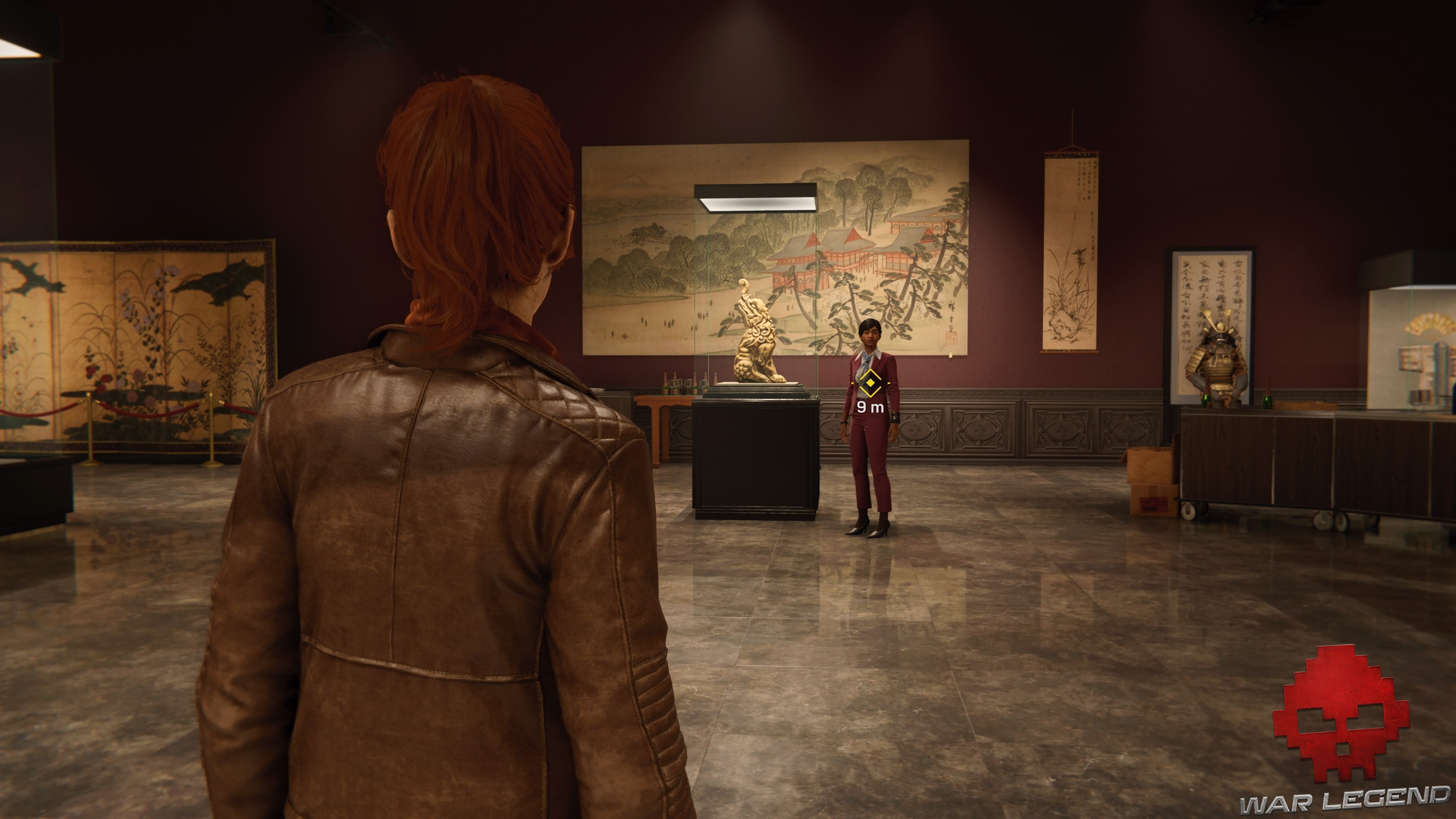 Le joueur joue Marie-Jane