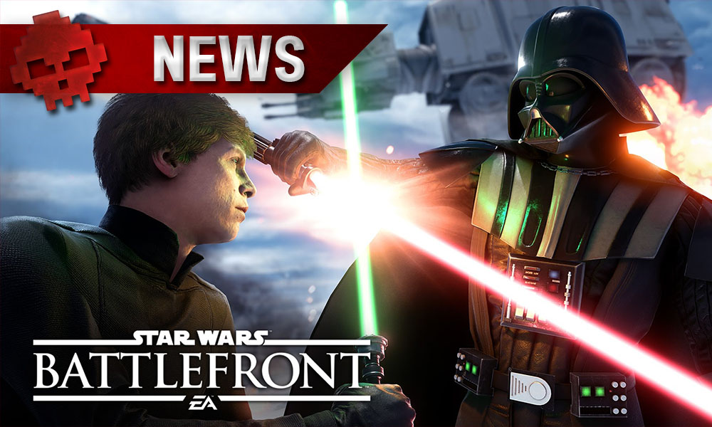 Star Wars: Battlefront - L'extension de L'Étoile de la Mort gratuite ce week-end Luke Skywalker et Dark Vador s'affrontant au sabre laser