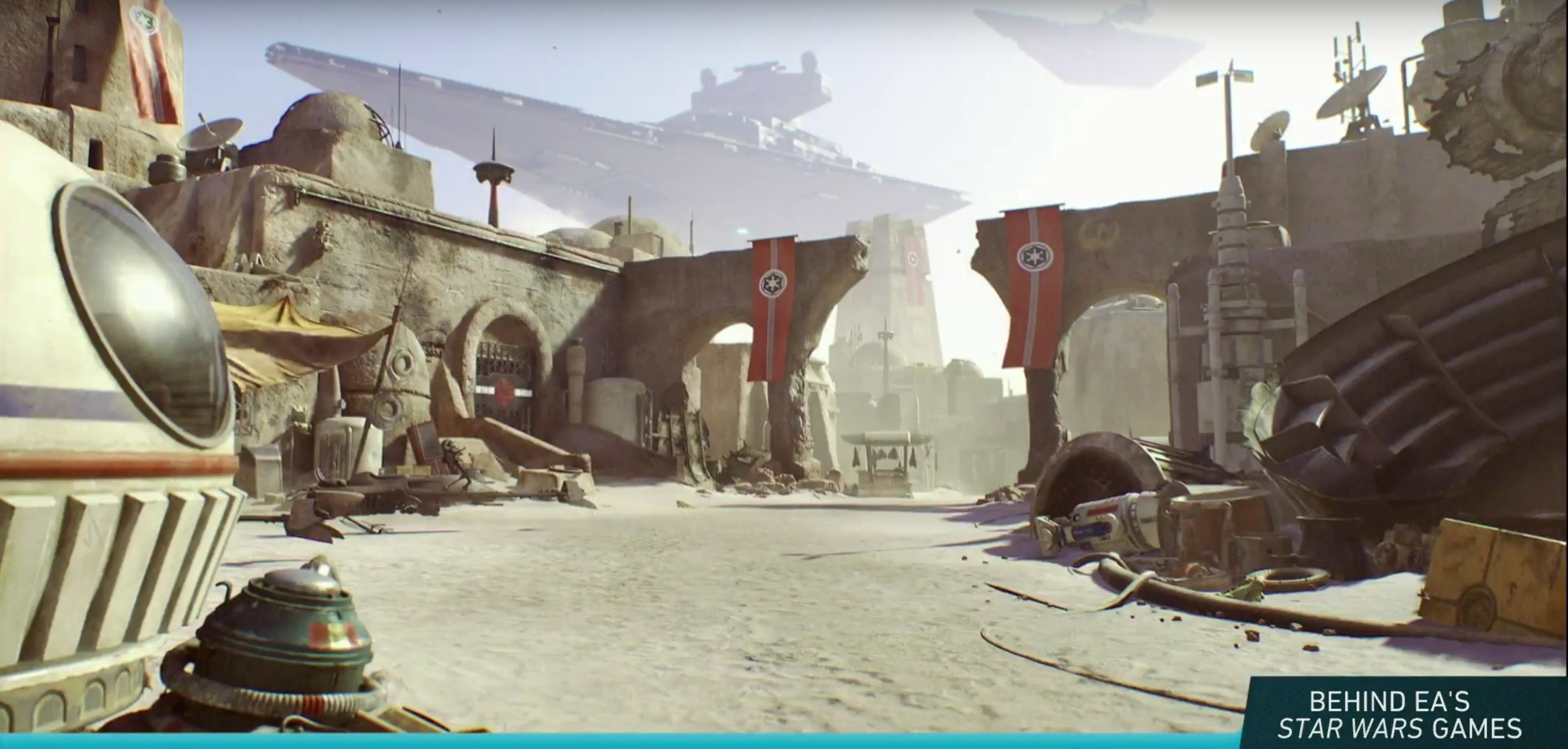 Star Wars scène désertique