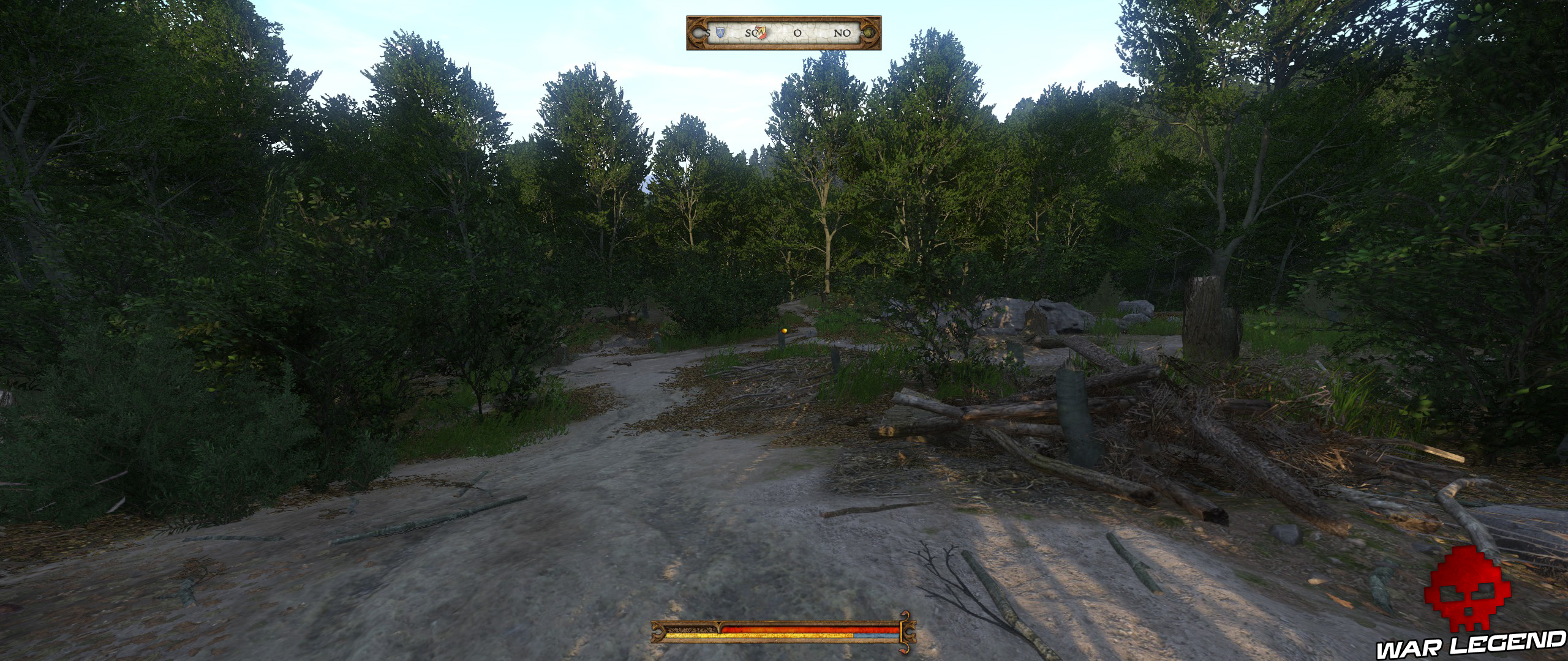 Sur la piste Kingdome Come 1 sentier camp de bûcheron letchenko