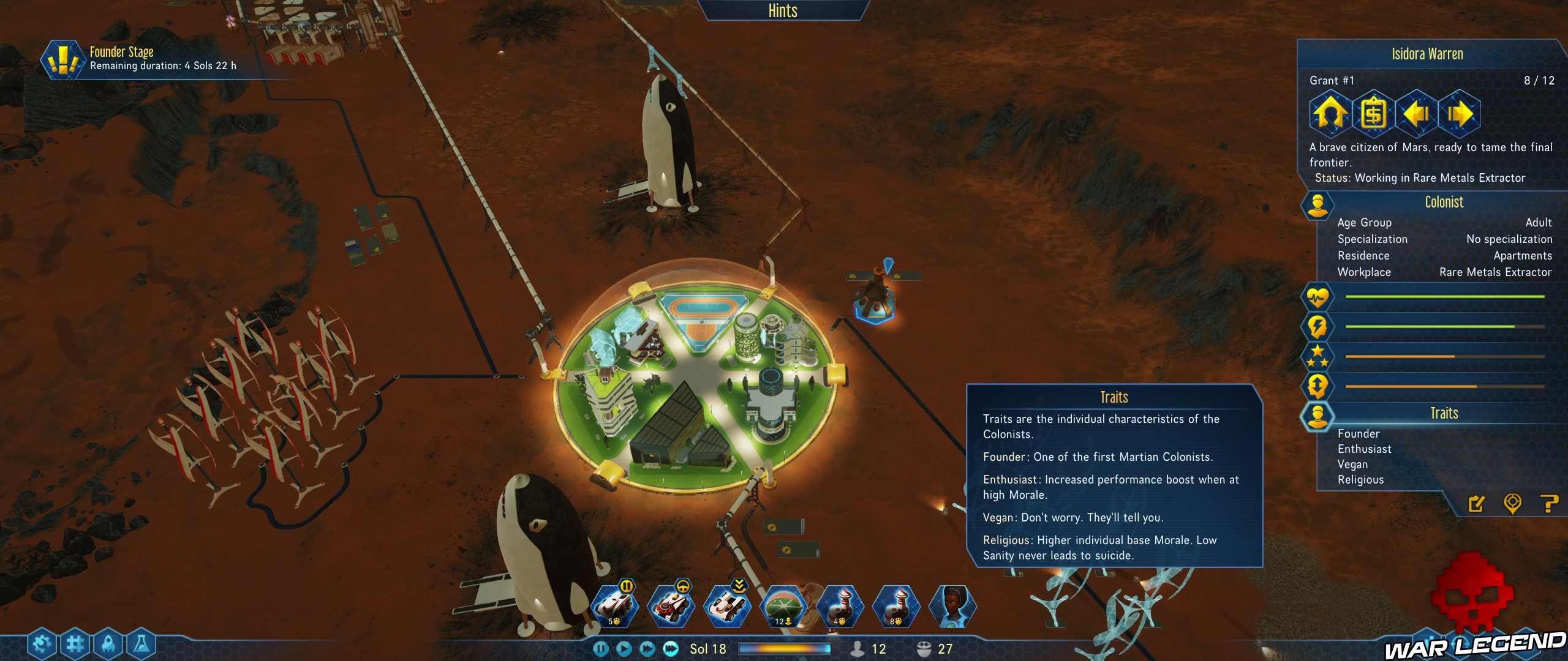 Surviving Mars dome colonie martienne