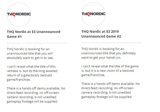 communiqué de presse THQ nordic