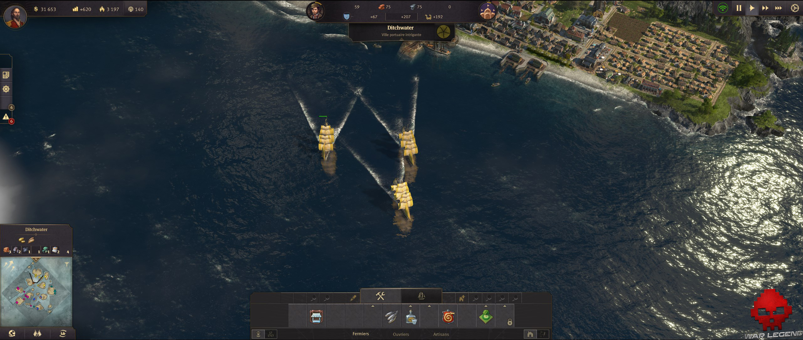 Test Anno 1800 flotte