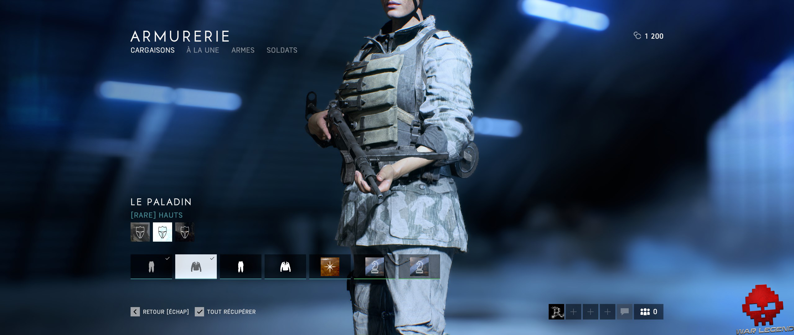 Test Battlefield V - Uniforme gris clair