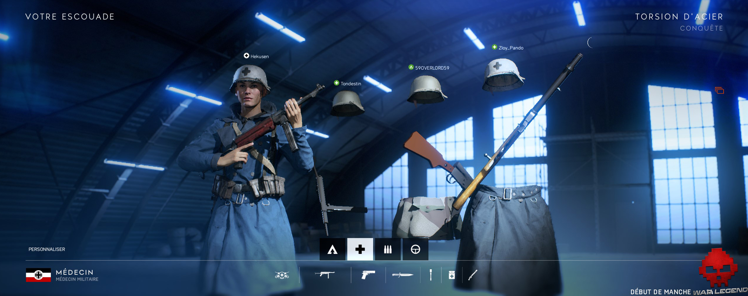 Test Battlefield V - Bug affichage écran de personnages