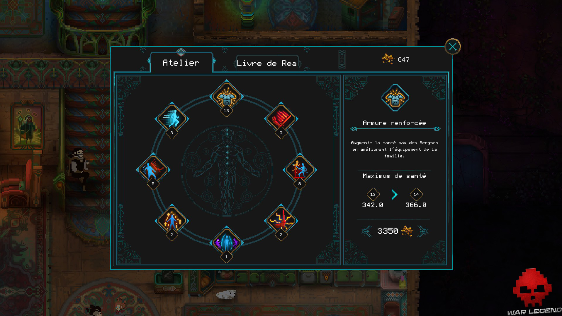 Test Children of Morta - améliorations d'armes