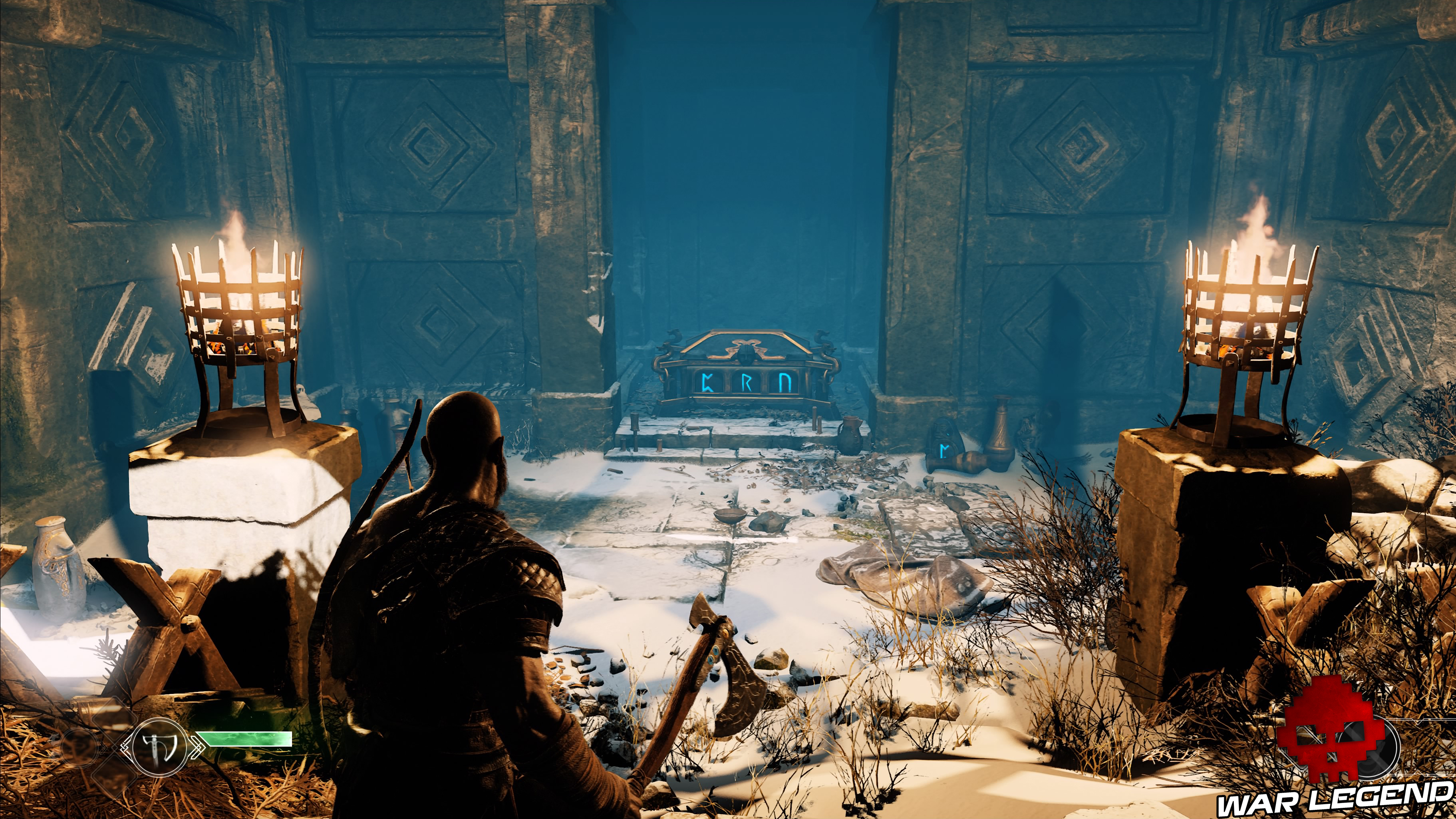 guide débutant god of war coffre runes