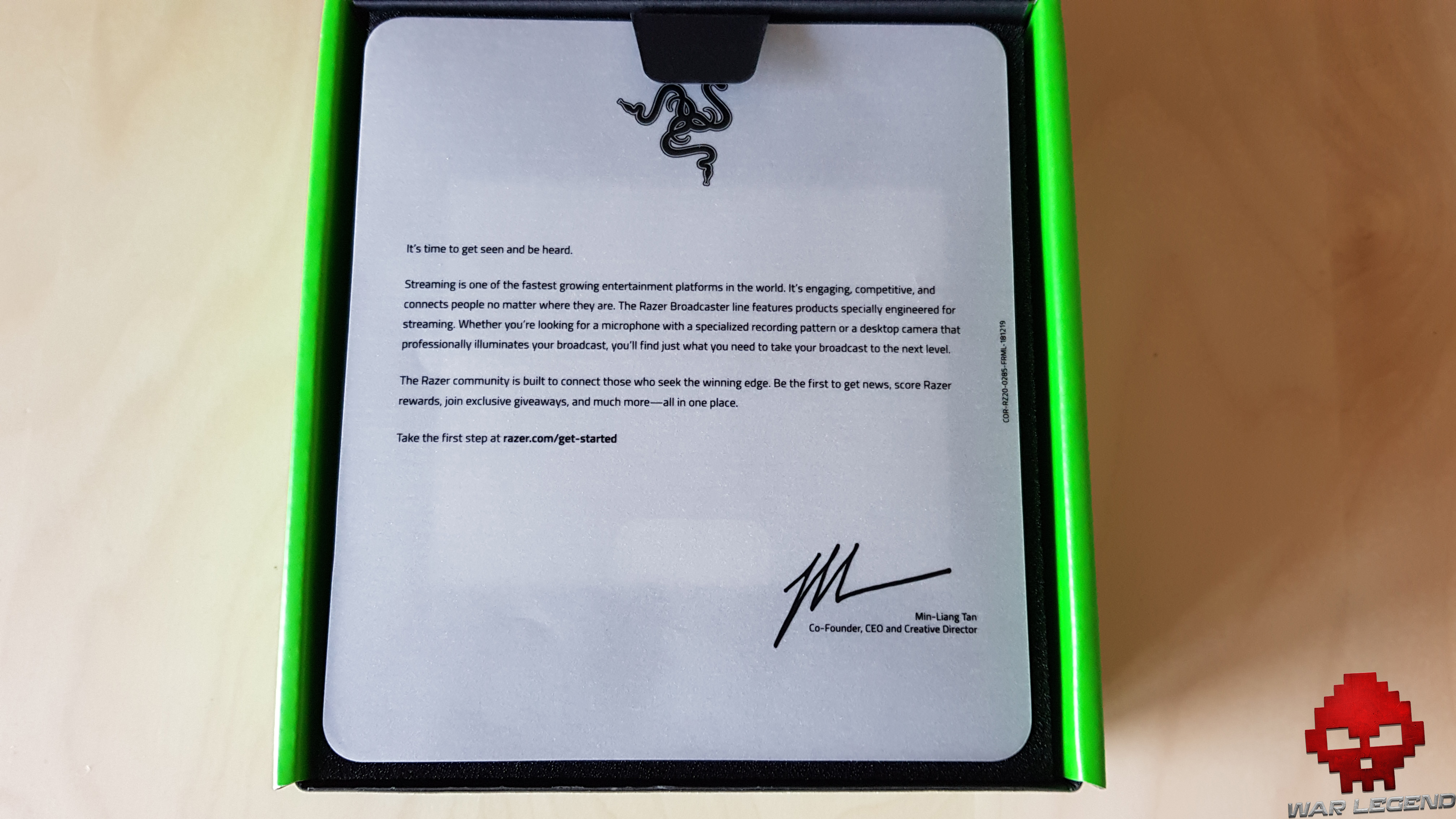 Test Razer Ripsaw HD message de Razer