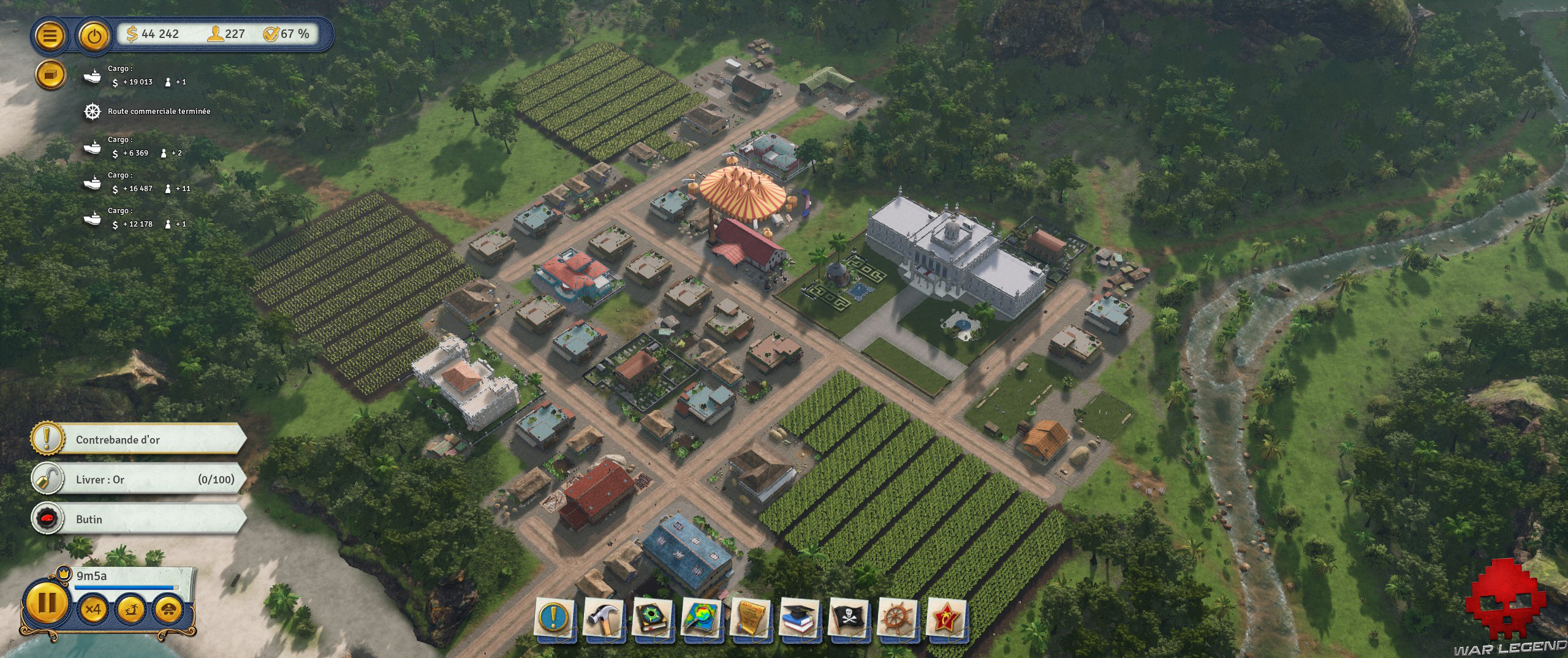 Test Tropico 6 vue aérienne