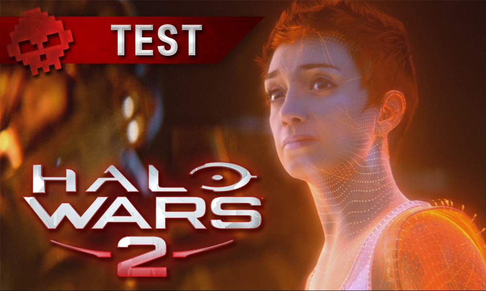 Test Halo Wars 2 - Master Chief est pas tout seul à s'amuser - Logo et personnage féminin de trois-quart