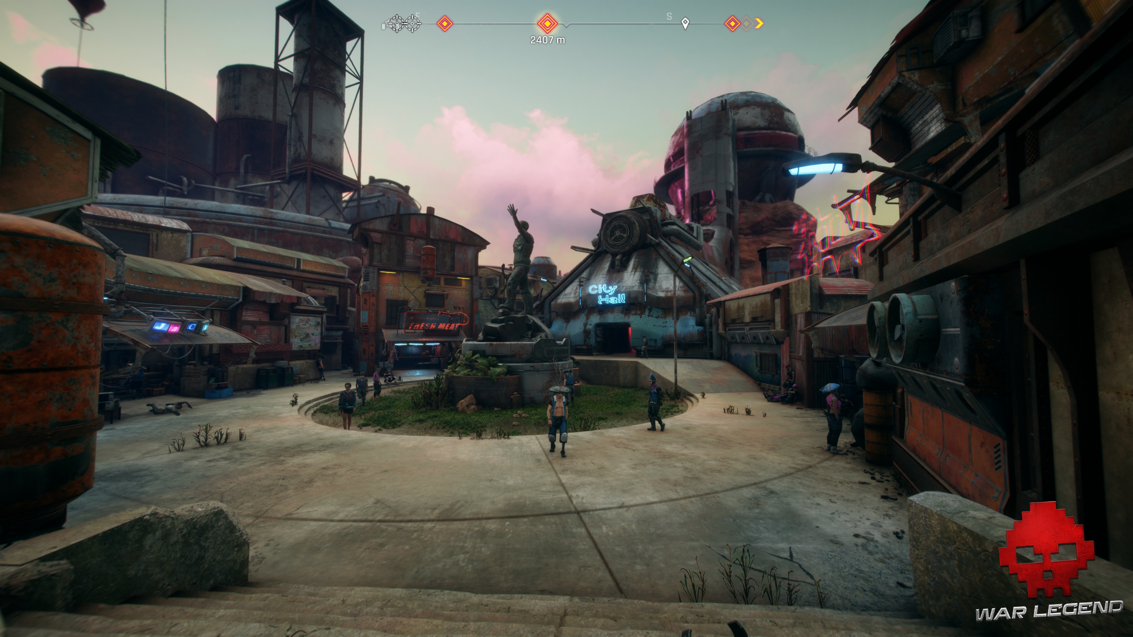 Test RAGE 2 - Centre ville de Wellspring