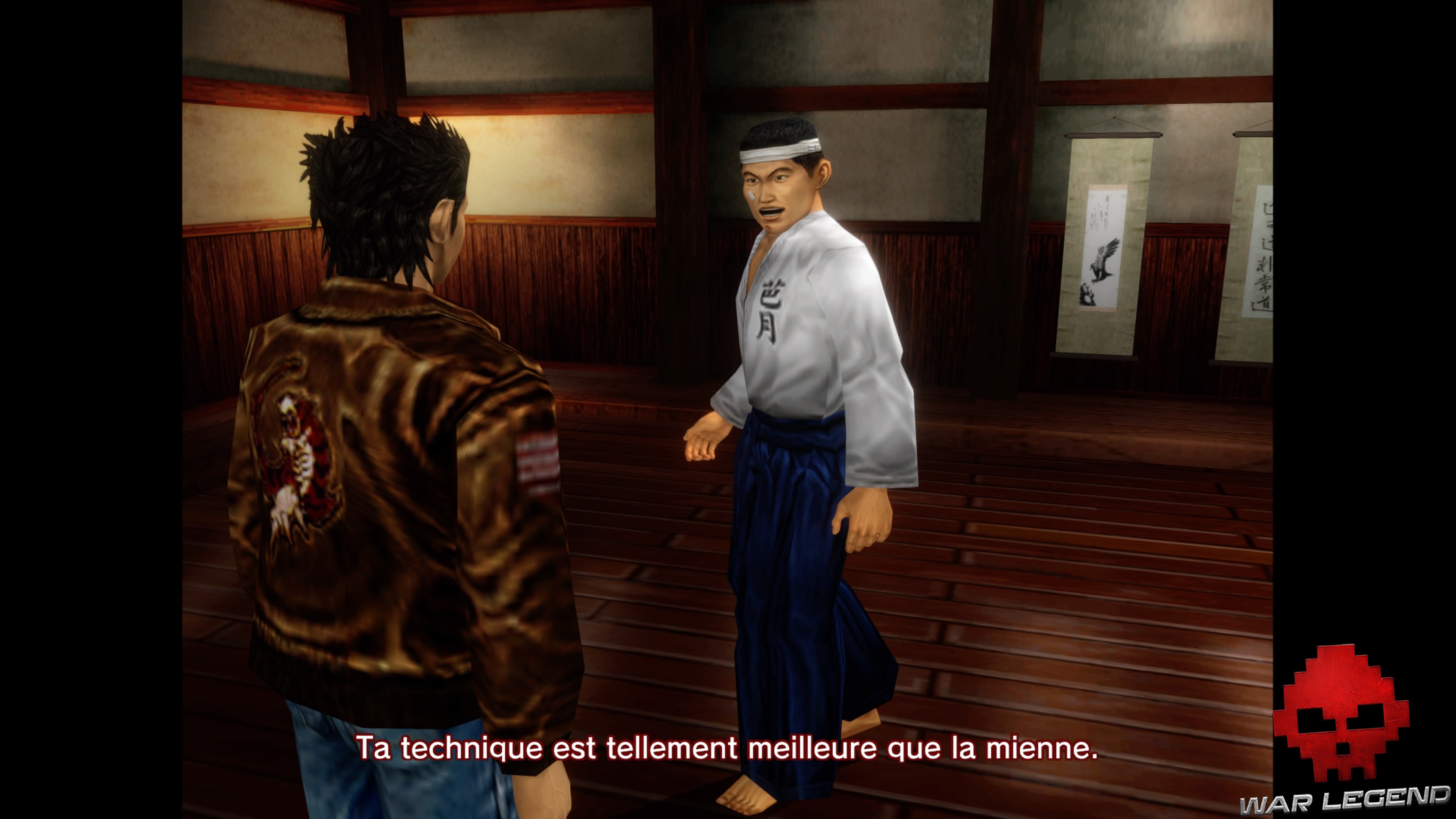 Shenmue I & II HD entraînement au Dojo