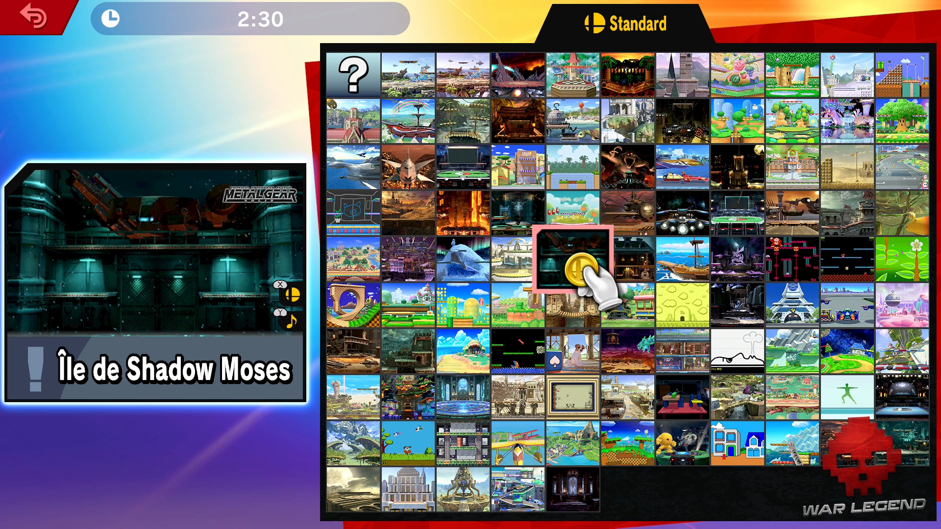 Test Super Smash Bros. Ultimate Sélection du stage