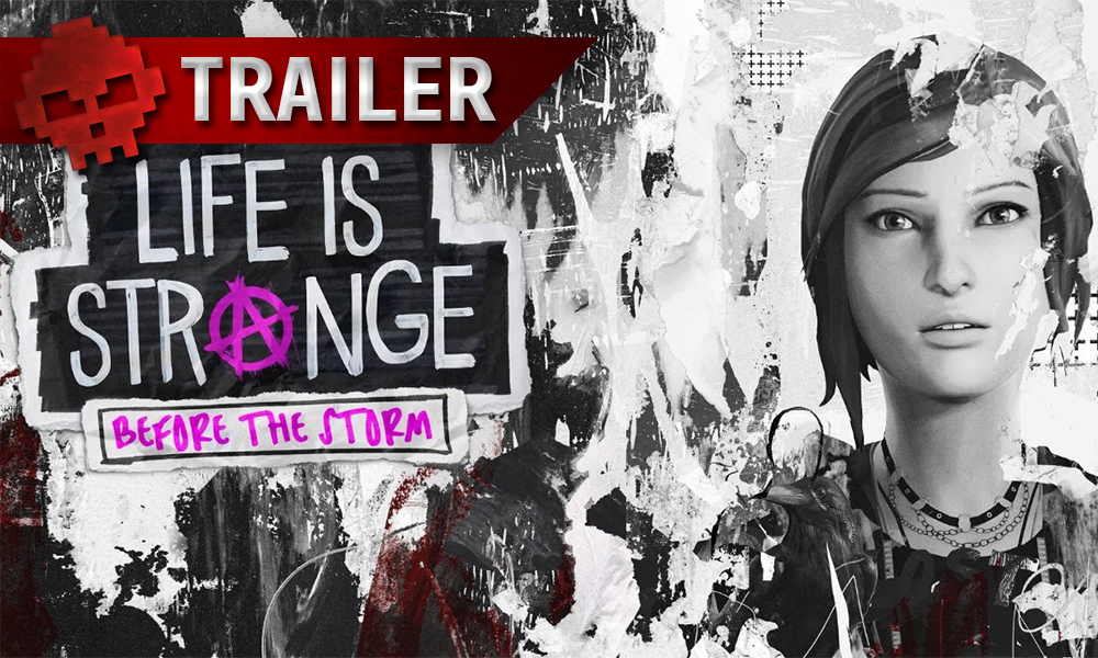 bandeau trailer life is strange before the storm, chloe price à droite de l'image