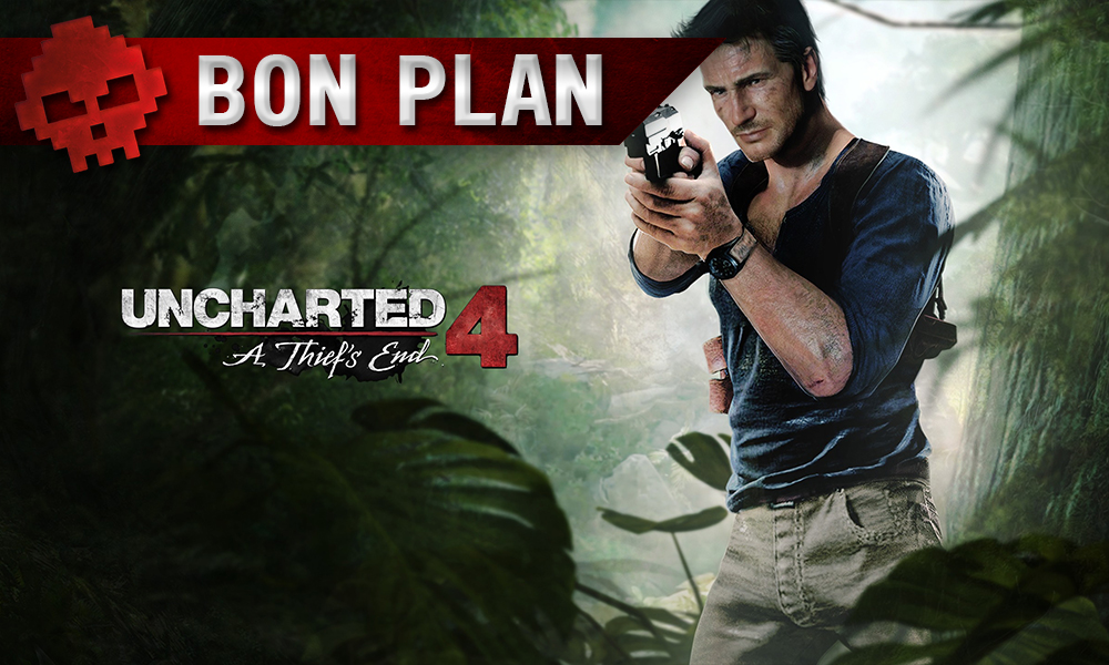 Uncharted 4 à -58% sur le PlayStation Store jusqu'à demain Nathan Drake arme au poing