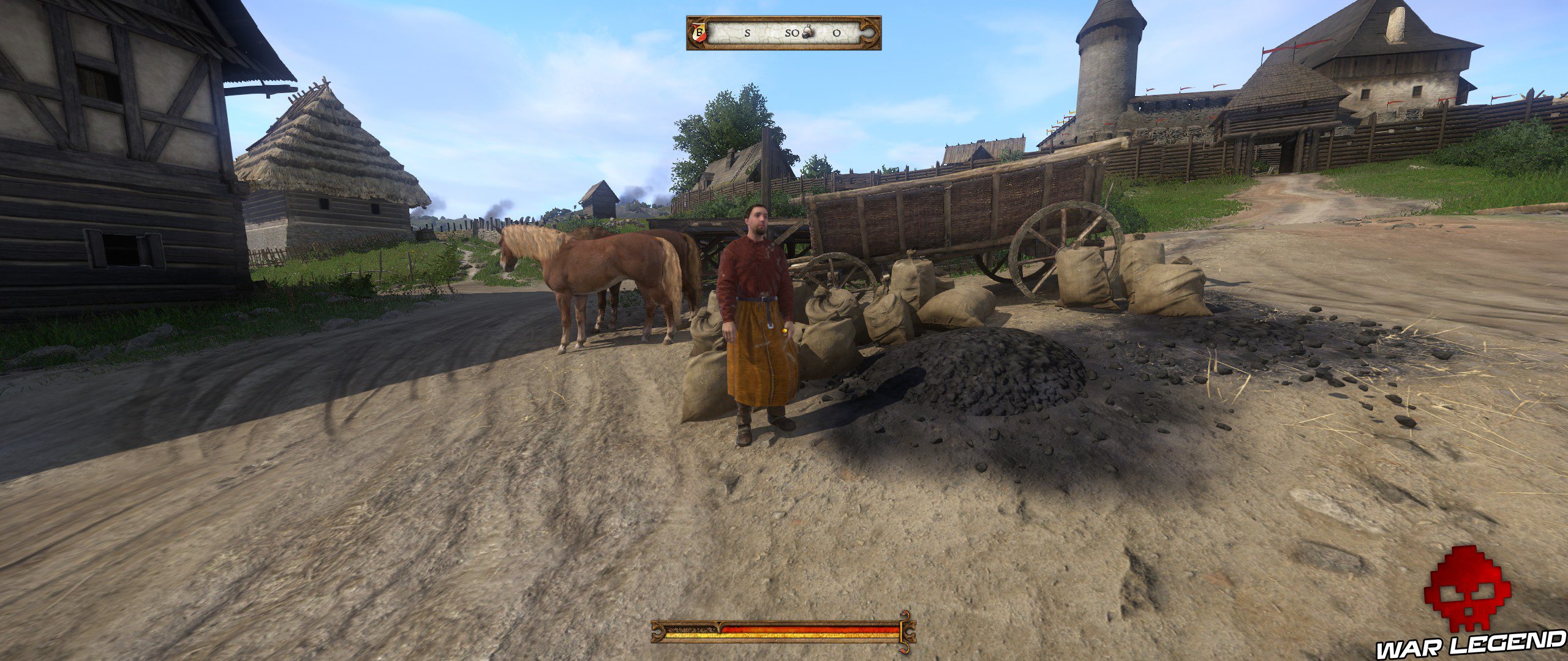 Une visite inopinée Kingdom Come 4 charbonnier devant charrette