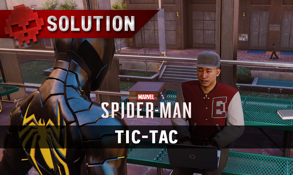 Vignette soluce spider-man tic-tac