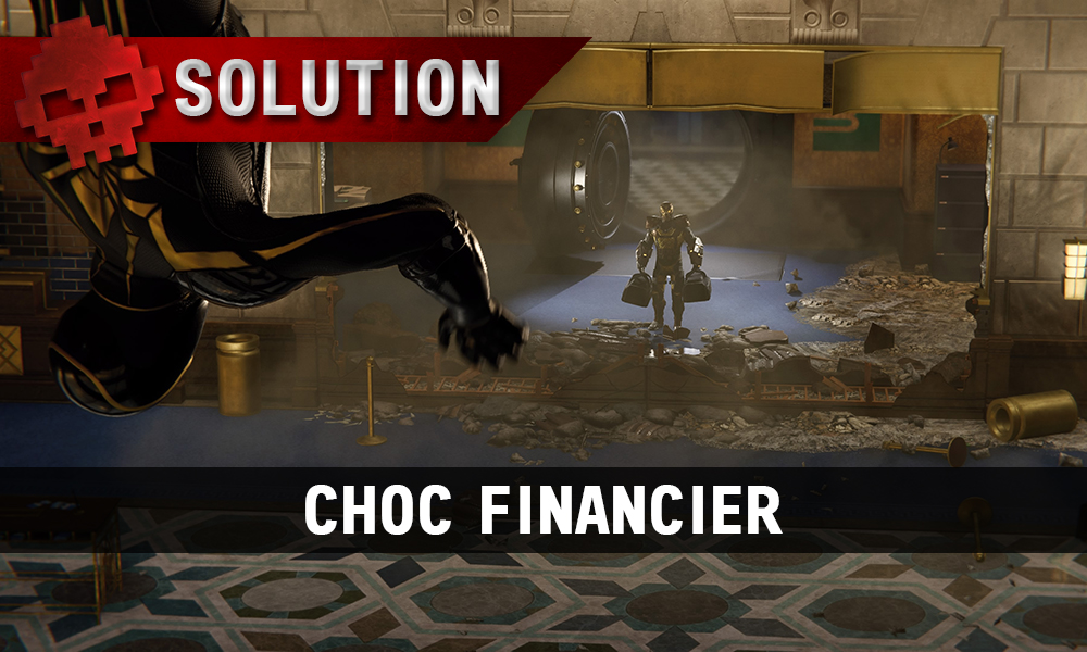 Vignette solution spider-man choc financier