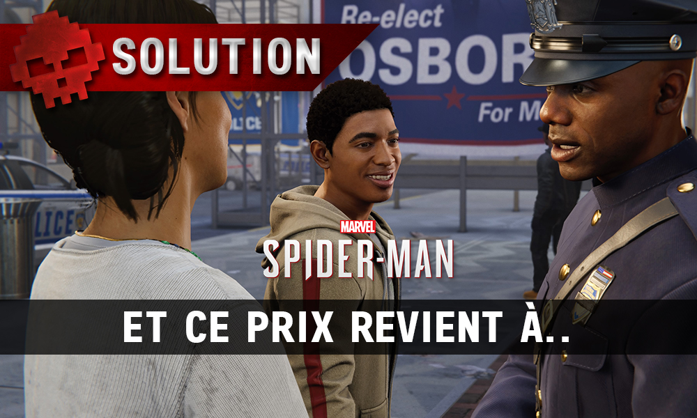 Vignette solution spider-man et ce prix revient à