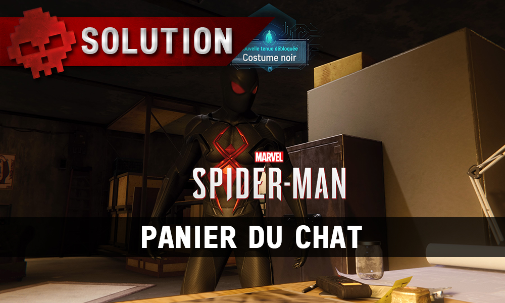 Vignette solution spider-man panier du chat