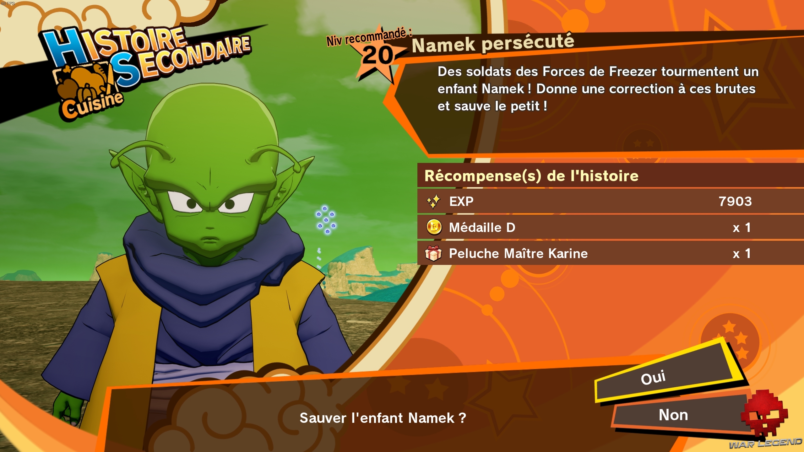 dbz kakarot histoires secondaires