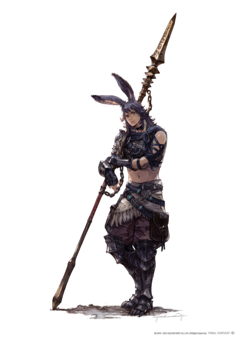FF XIV Endwalker viera mâle artwork FF XIV Endwalker viera mâle artwork