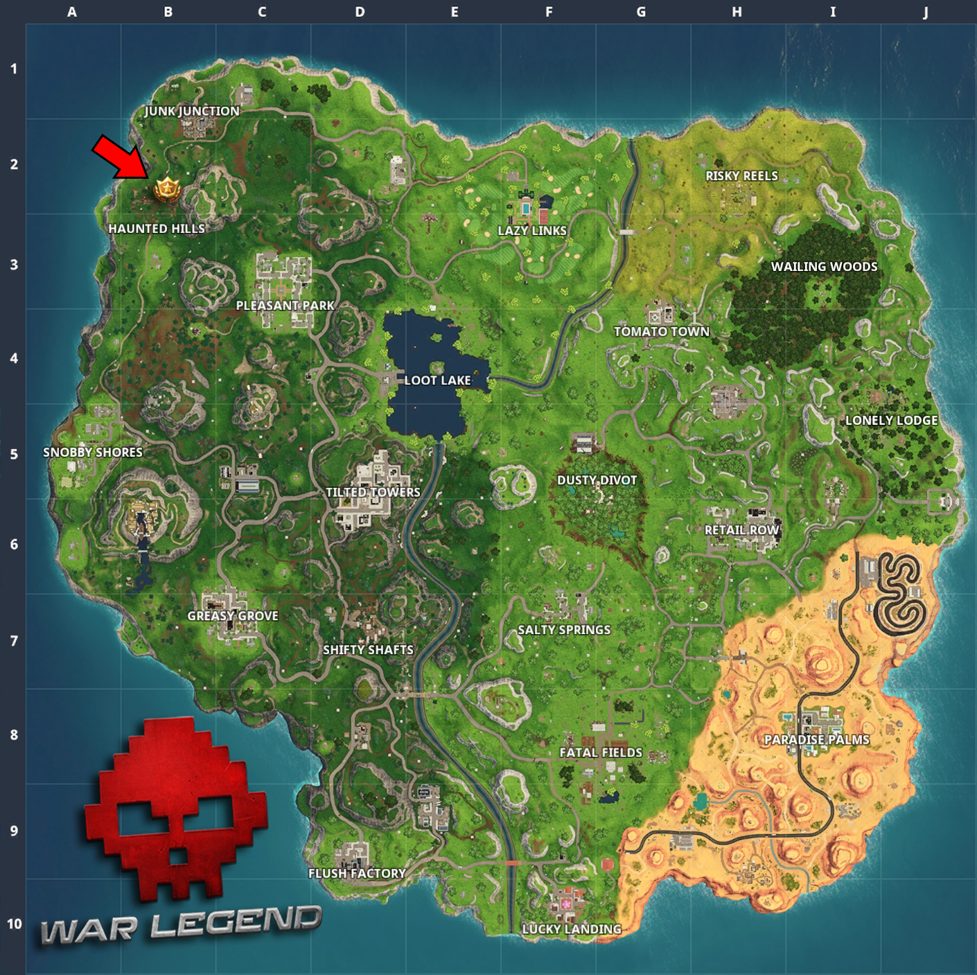 carte emplacement Battle Star