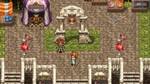 Chrono et Marle dans la ville du début du jeu - version steam