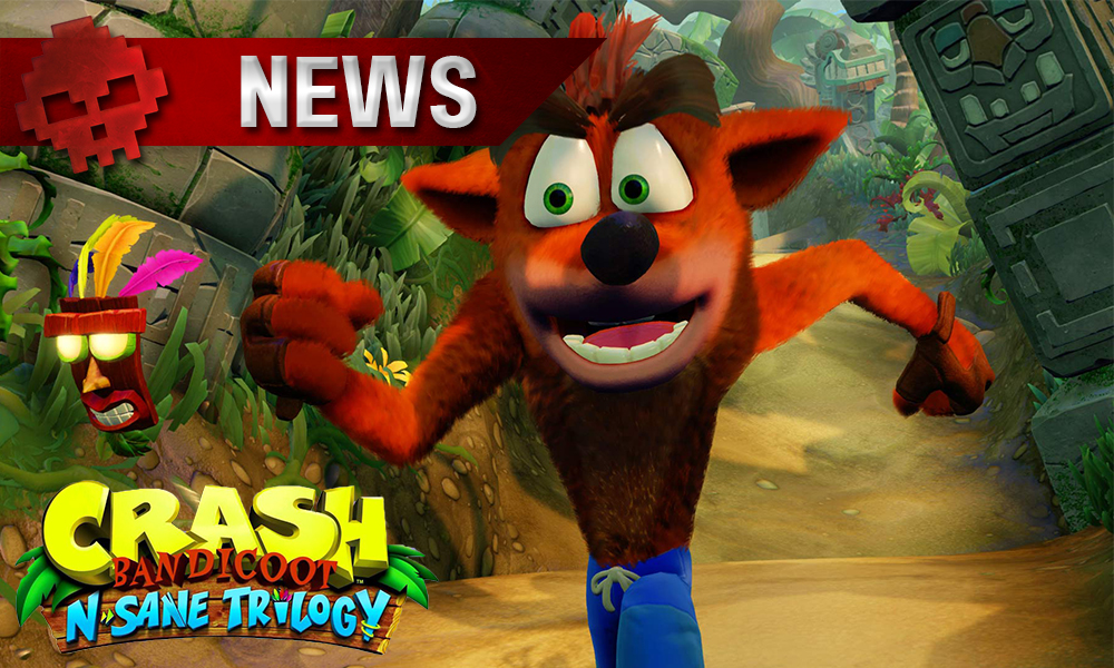 Crash Bandicoot N Sane Trilogy - Crash Bandicoot N Sane Trilogy - Aperçu du Gameplay - image qui nous montre une prévisualisation de l'apparence crash bandicoot dans le prochain jeu