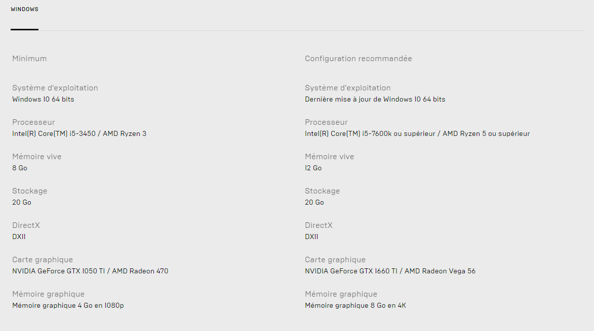 crysis remastered specs