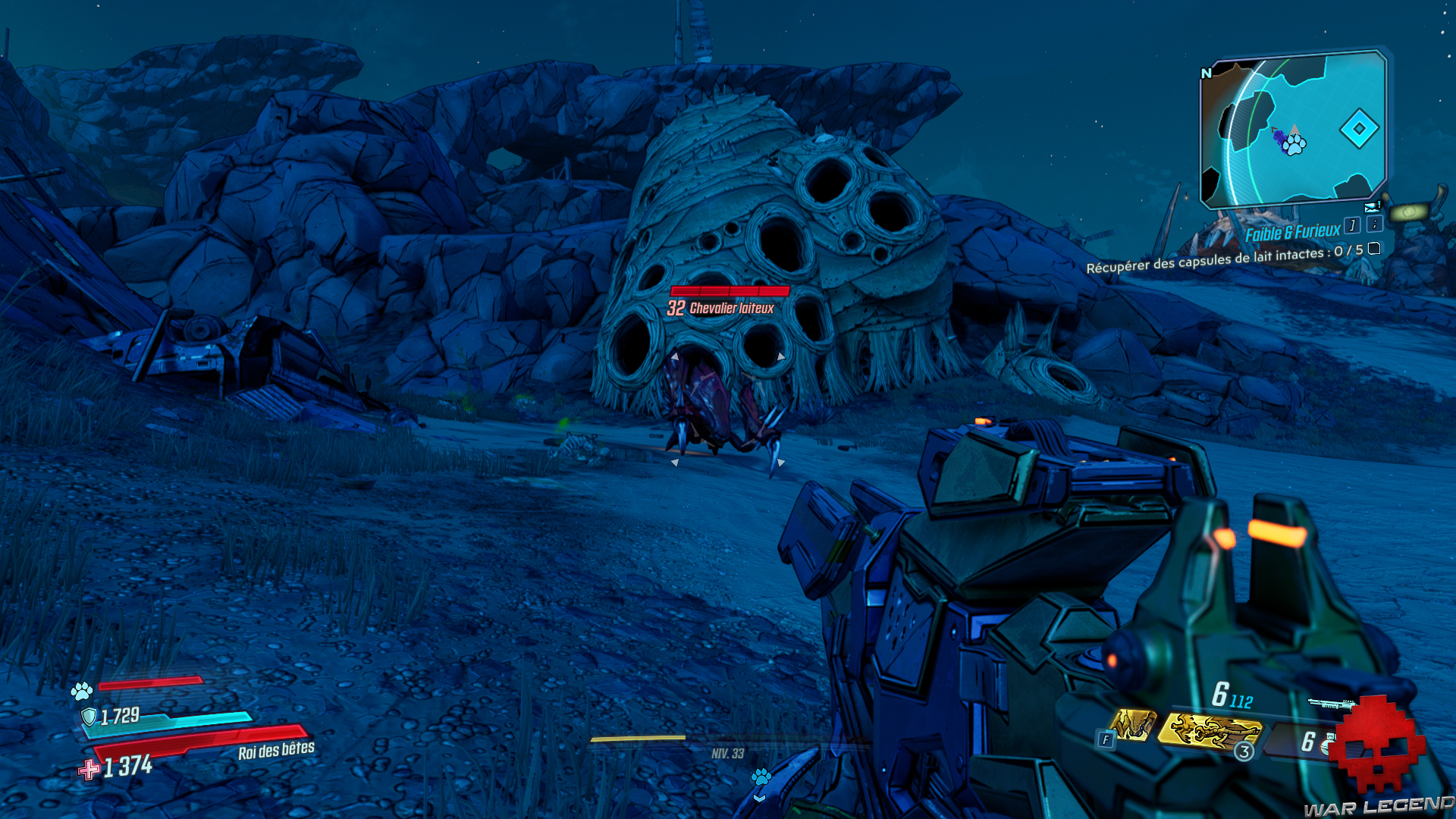 guide borderlands 3 faible furieux