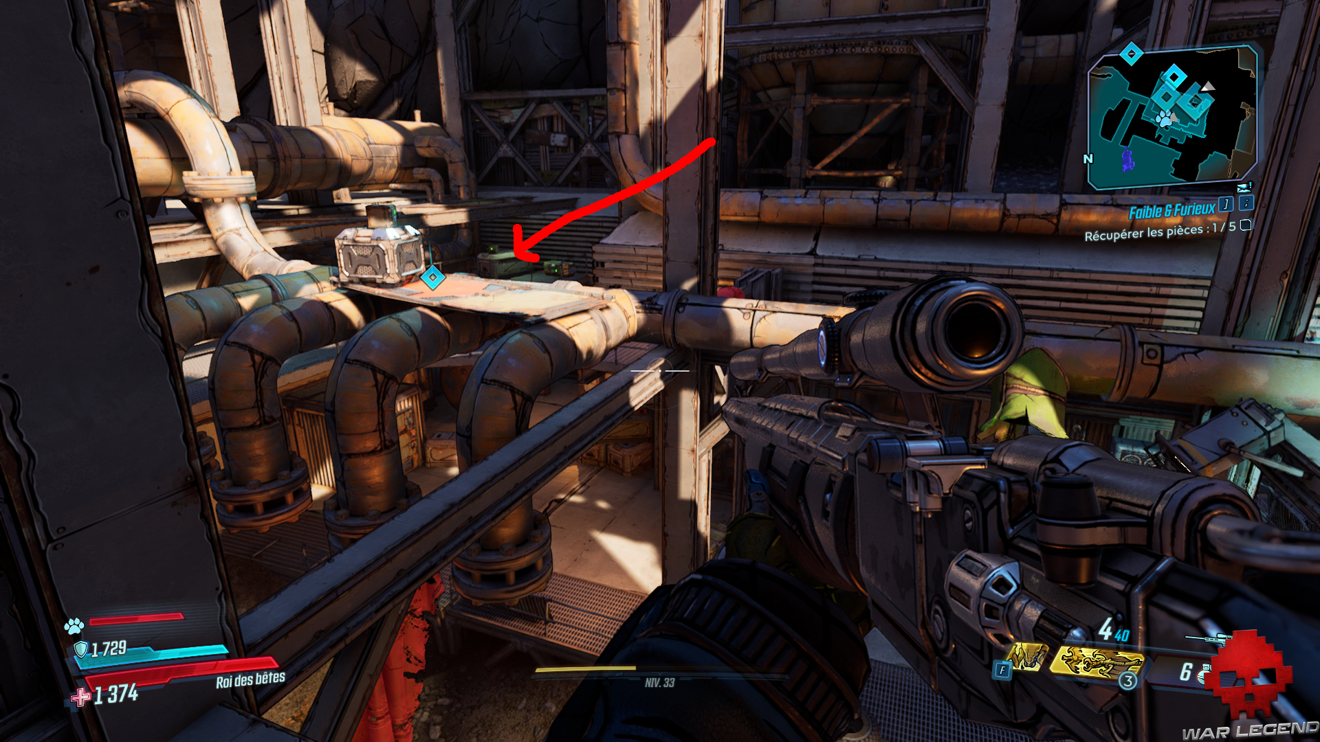 guide borderlands 3 faible furieux