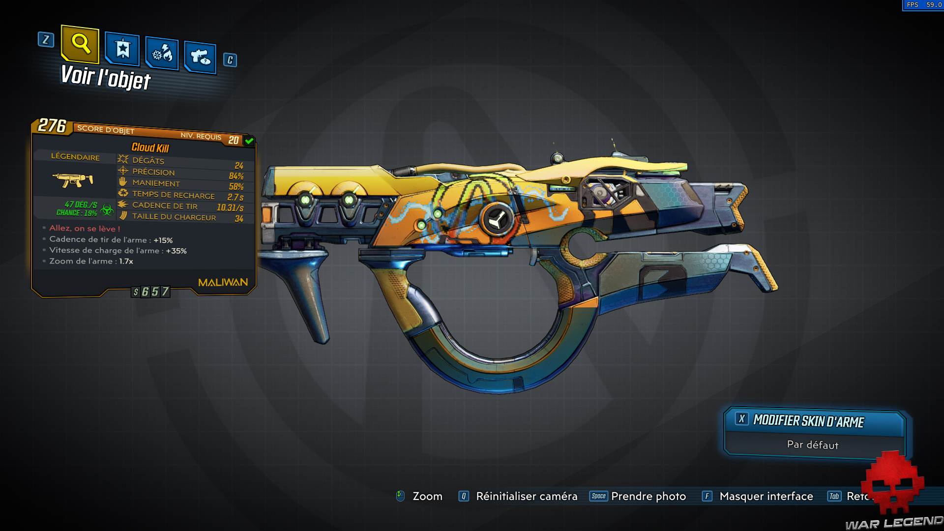 guide légendaire cloud kill