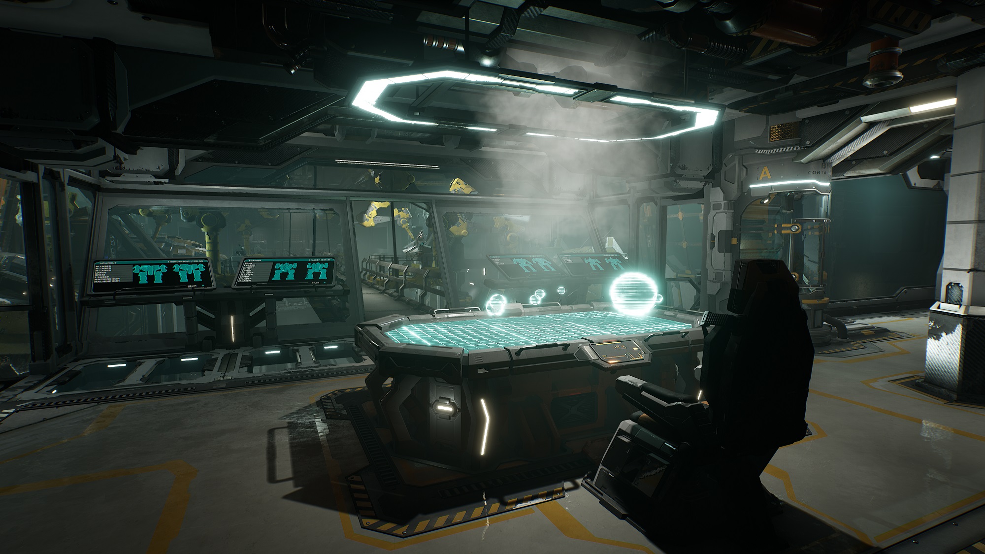 screenshot MechWarrior 5: Mercenaries salle des opérations