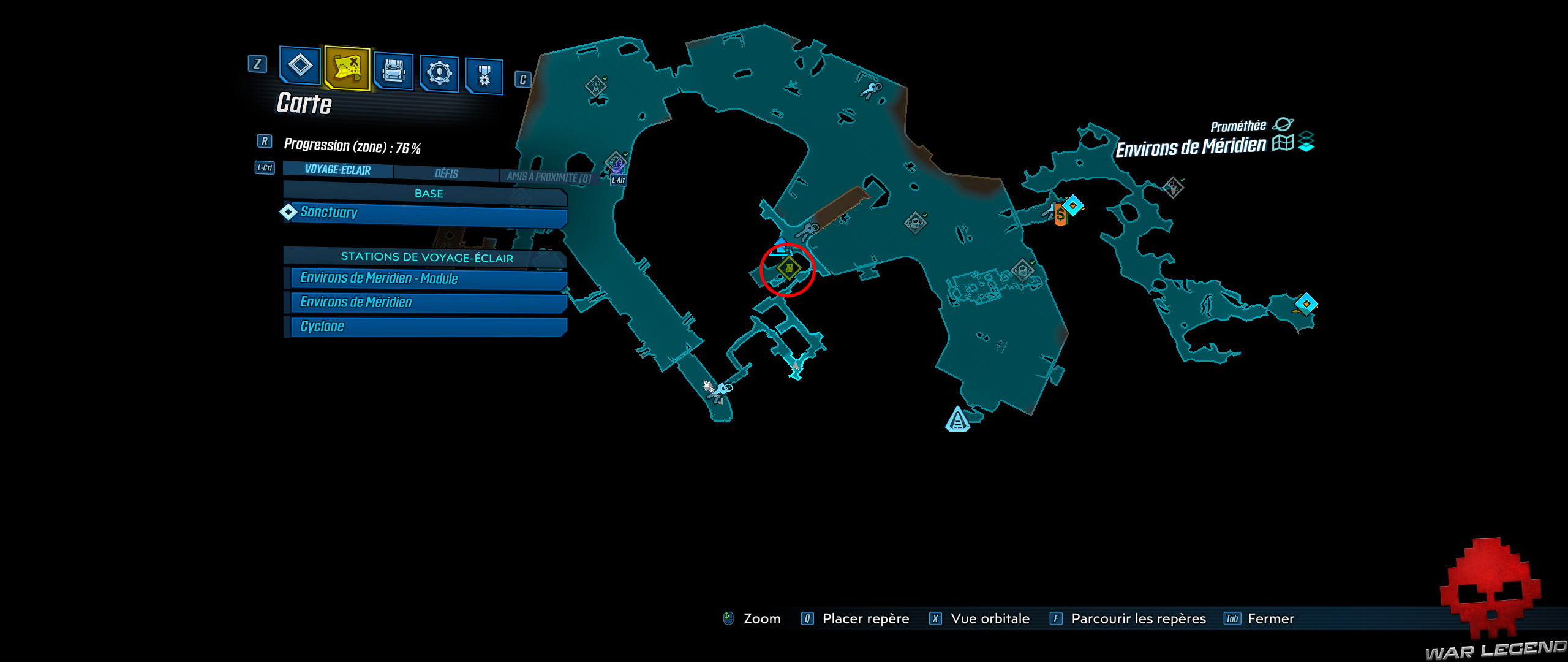 guide borderlands 3 emplacements cachettes de typhon 13