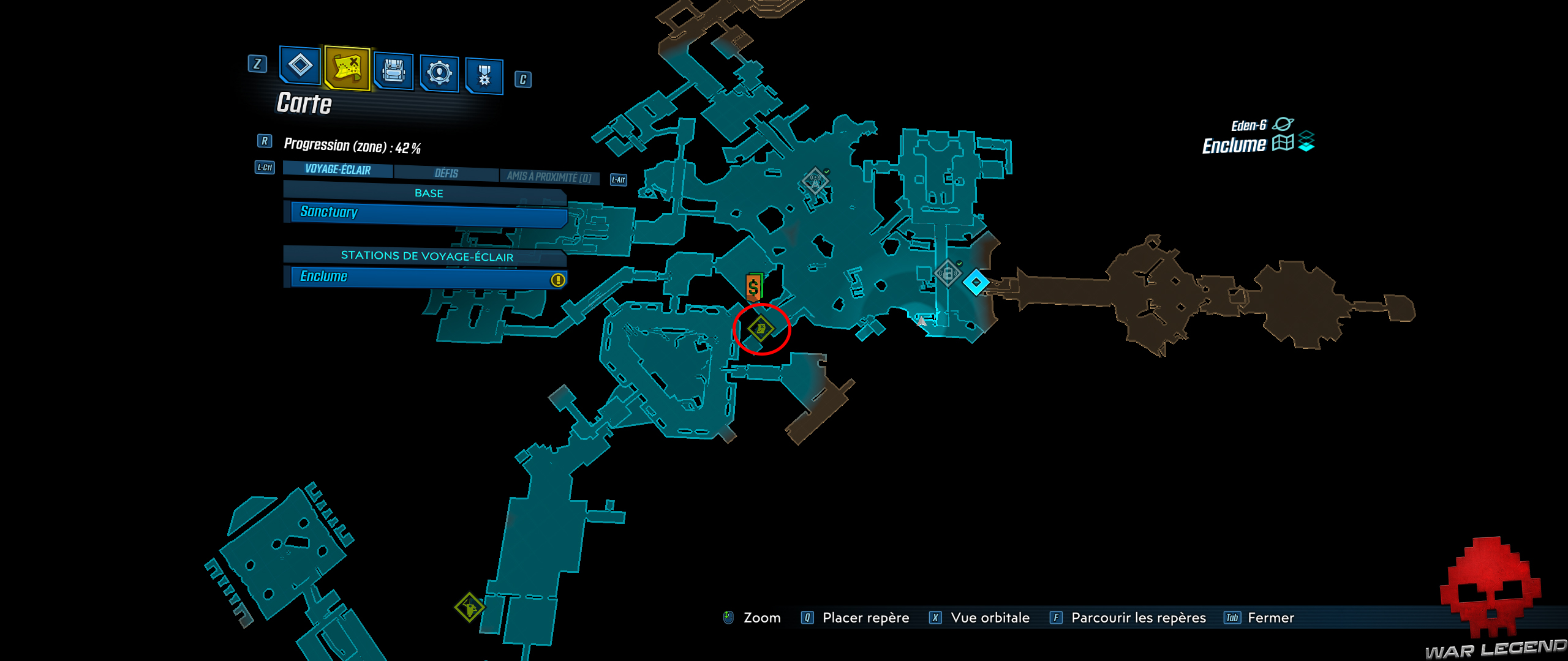 guide borderlands 3 emplacements cachettes de typhon 15