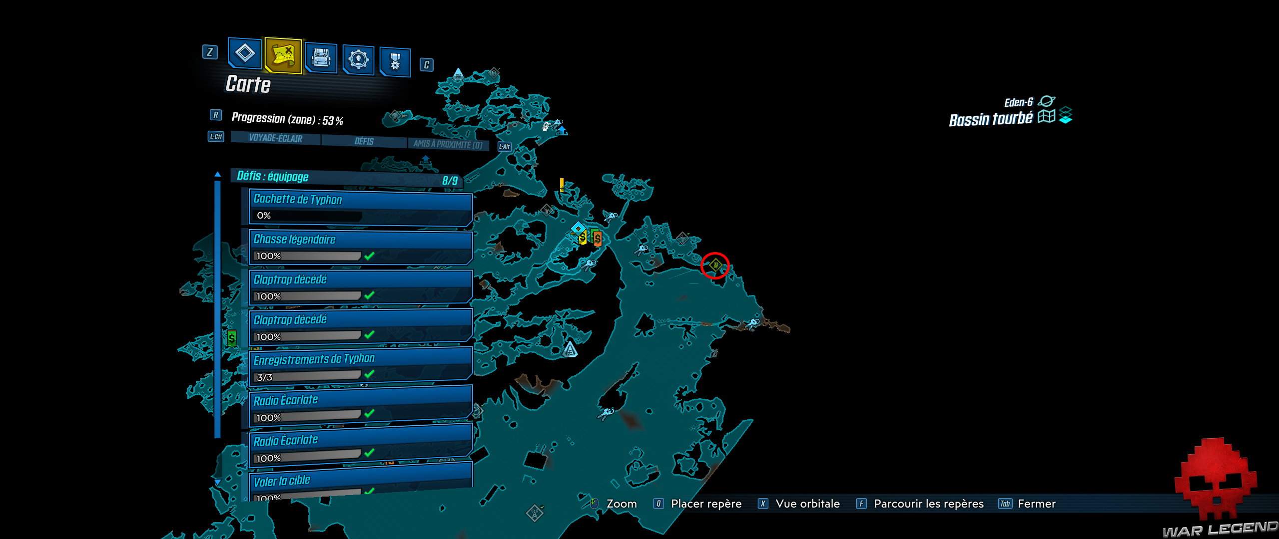 guide borderlands 3 emplacements cachettes de typhon 27