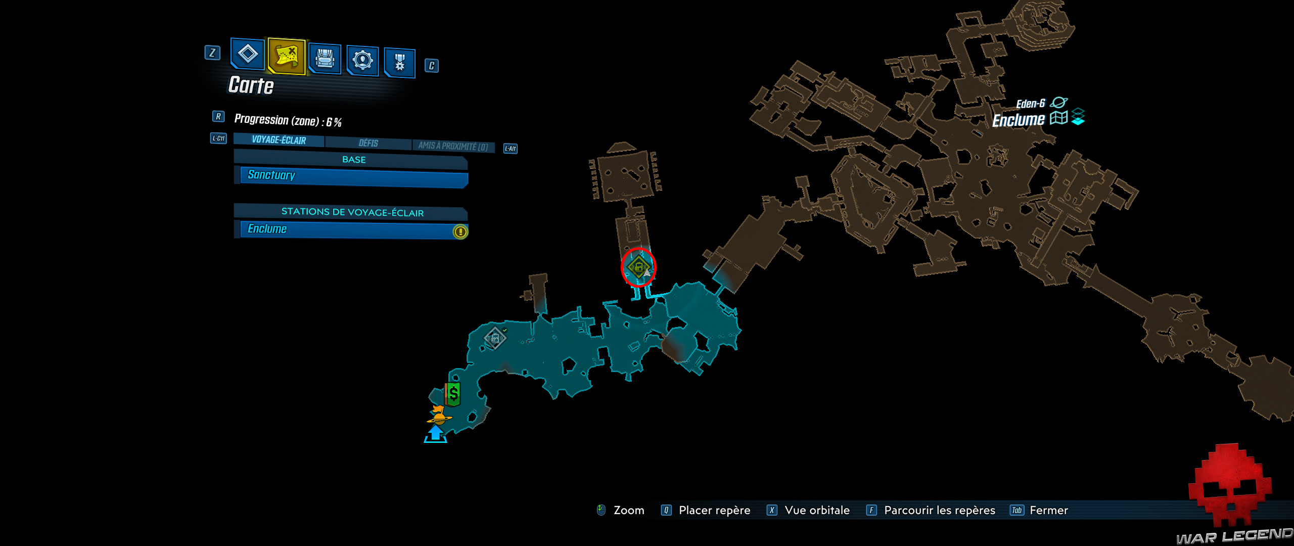 guide borderlands 3 emplacements enregistrements de typhon 66