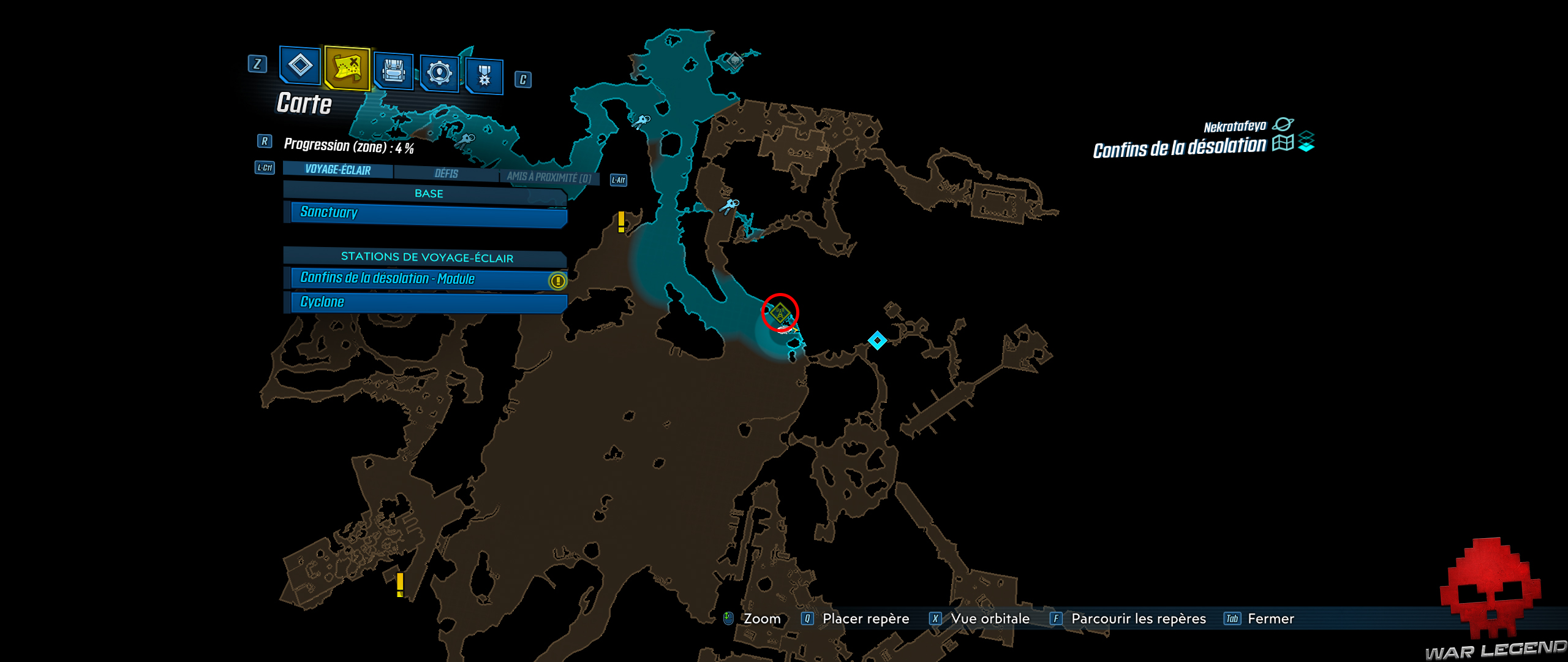 guide borderlands 3 emplacements radios écarlates 42